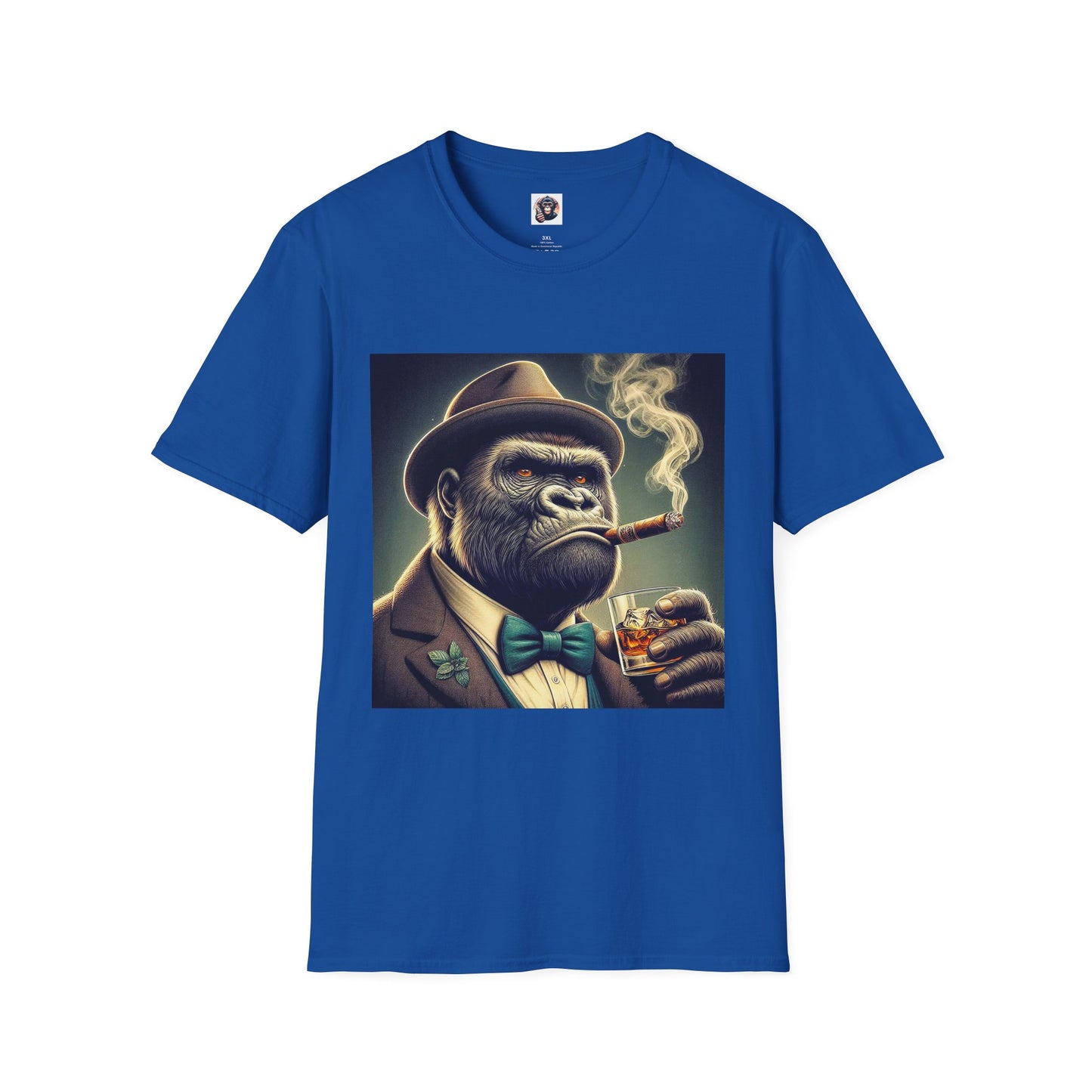 Gorilla T-Shirt Printify XS Royal 