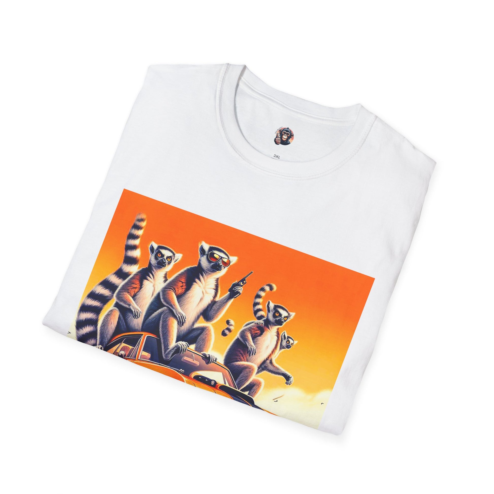 Wacky Lemurs party time T-Shirt Printify
