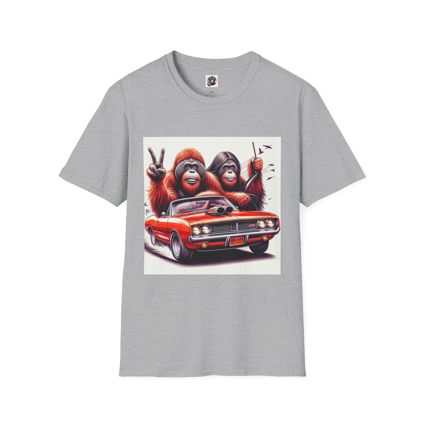 Wacky Orangutans T-Shirt Printify XS Sport Grey 