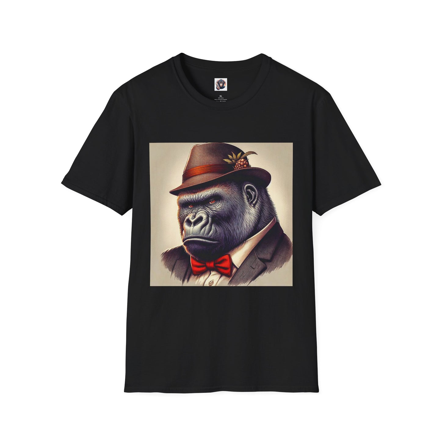 Gorilla T-Shirt Printify S Black 