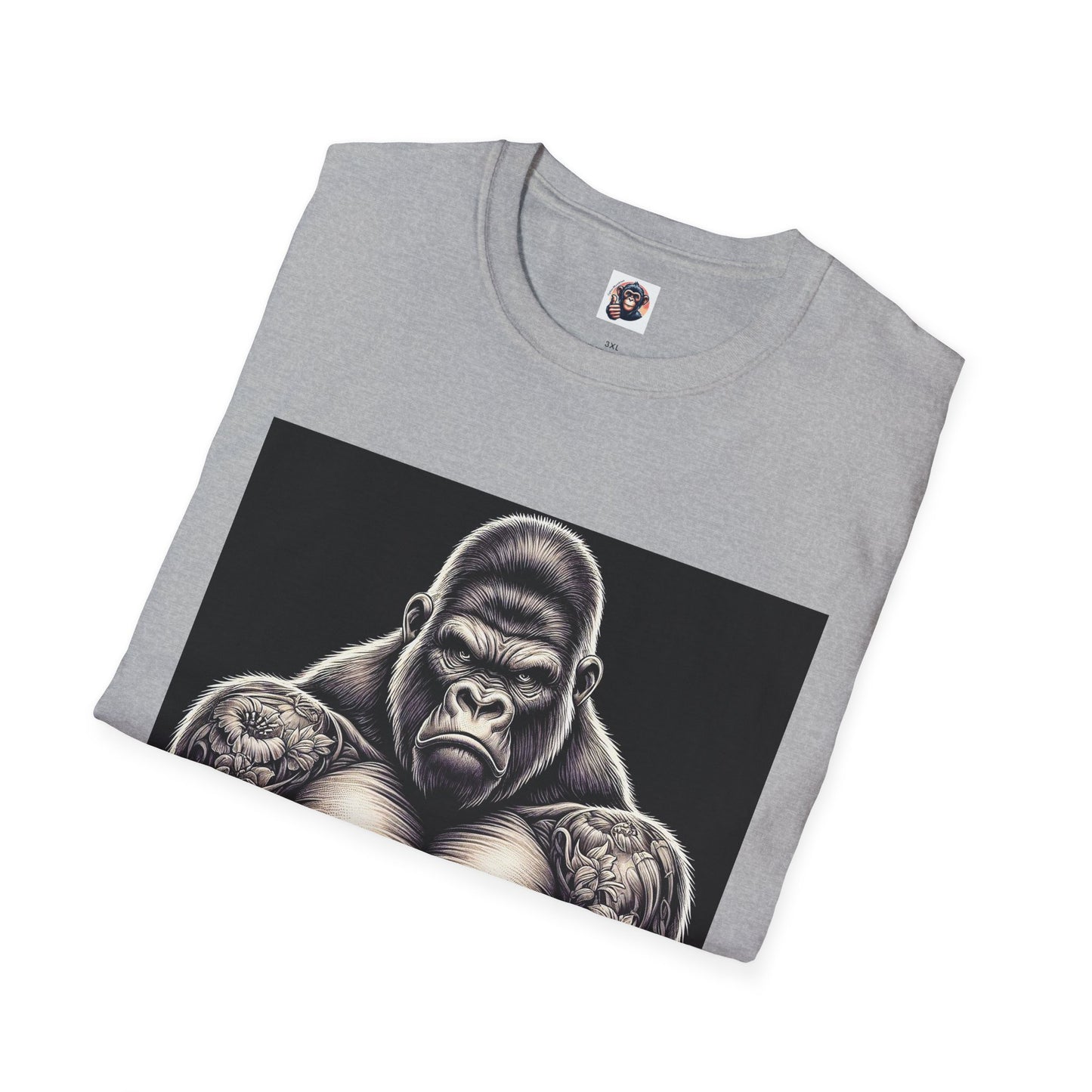 Gorilla T-Shirt Printify   