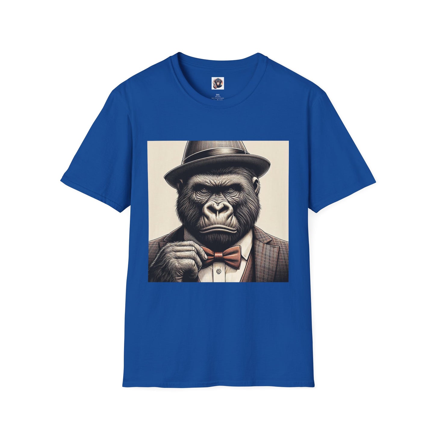 Gorilla T-Shirt Printify XS Royal 