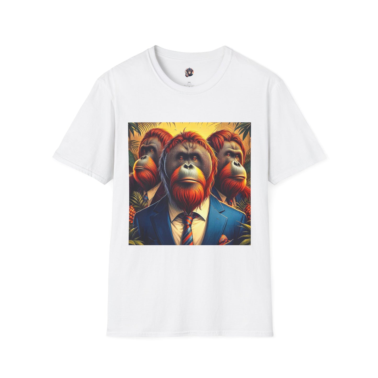 Orangutans T-Shirt Printify S White 