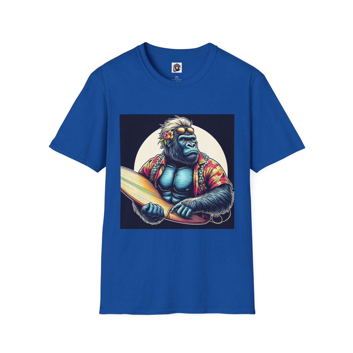 Gorilla T-Shirt Printify XS Royal 