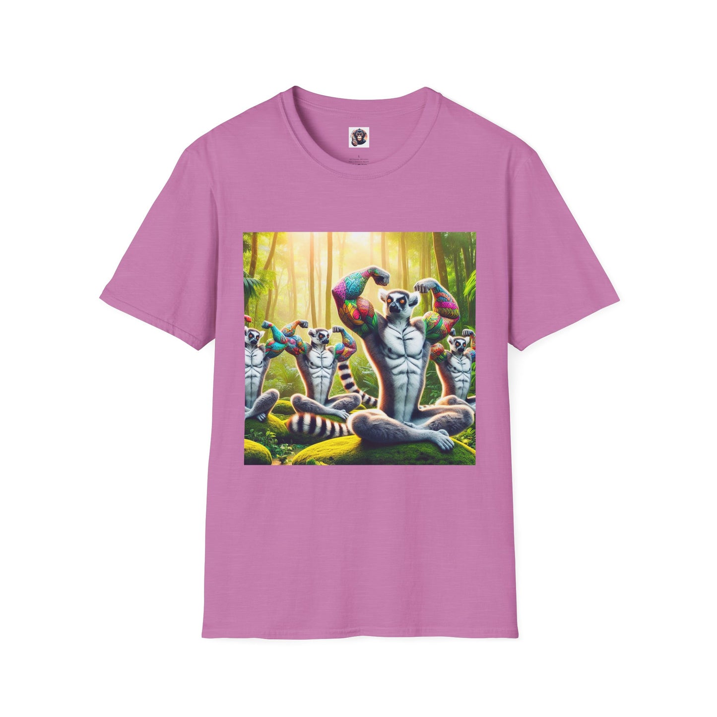 Lemurs T-Shirt Printify S Heather Radiant Orchid 