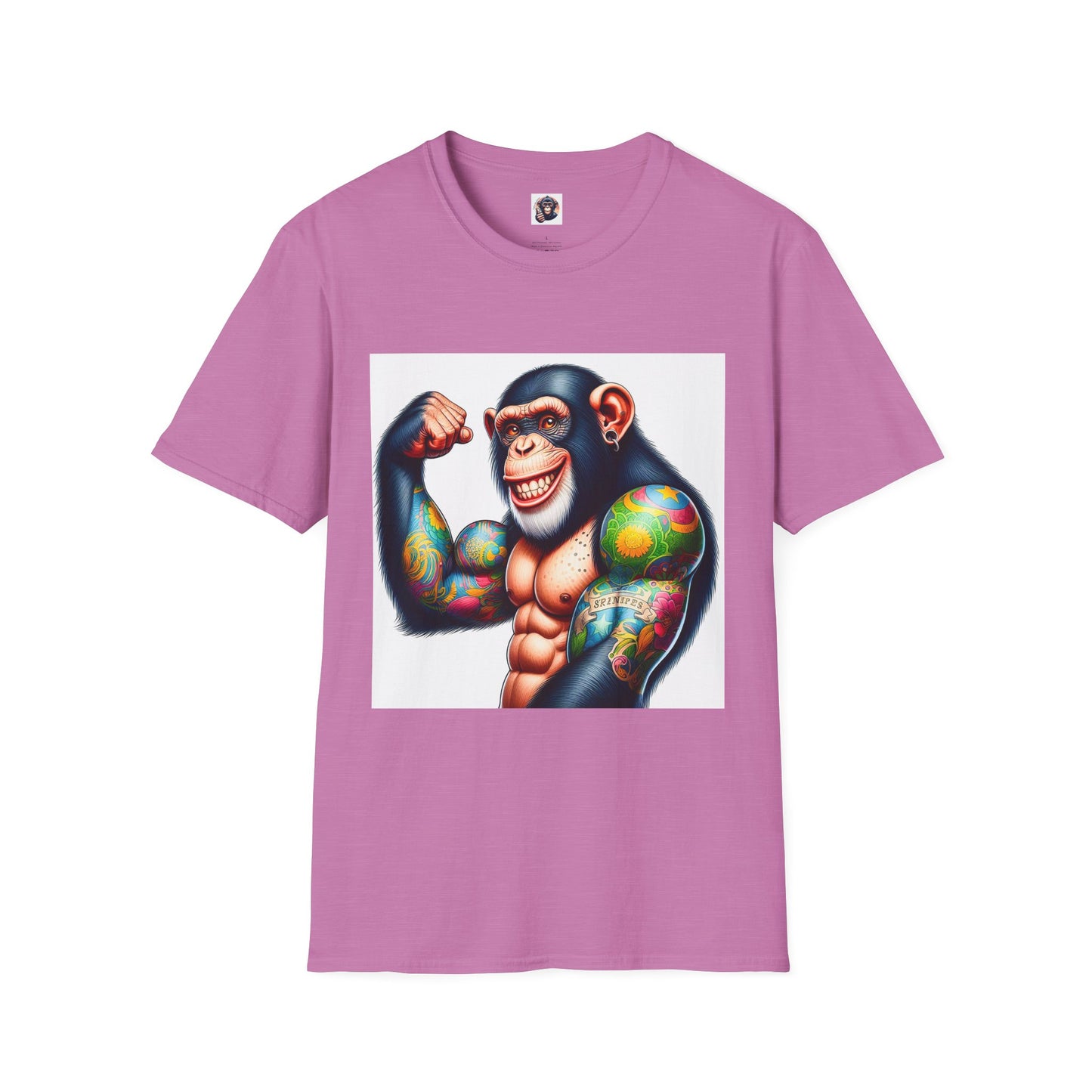 Chimp T-Shirt Printify S Heather Radiant Orchid 