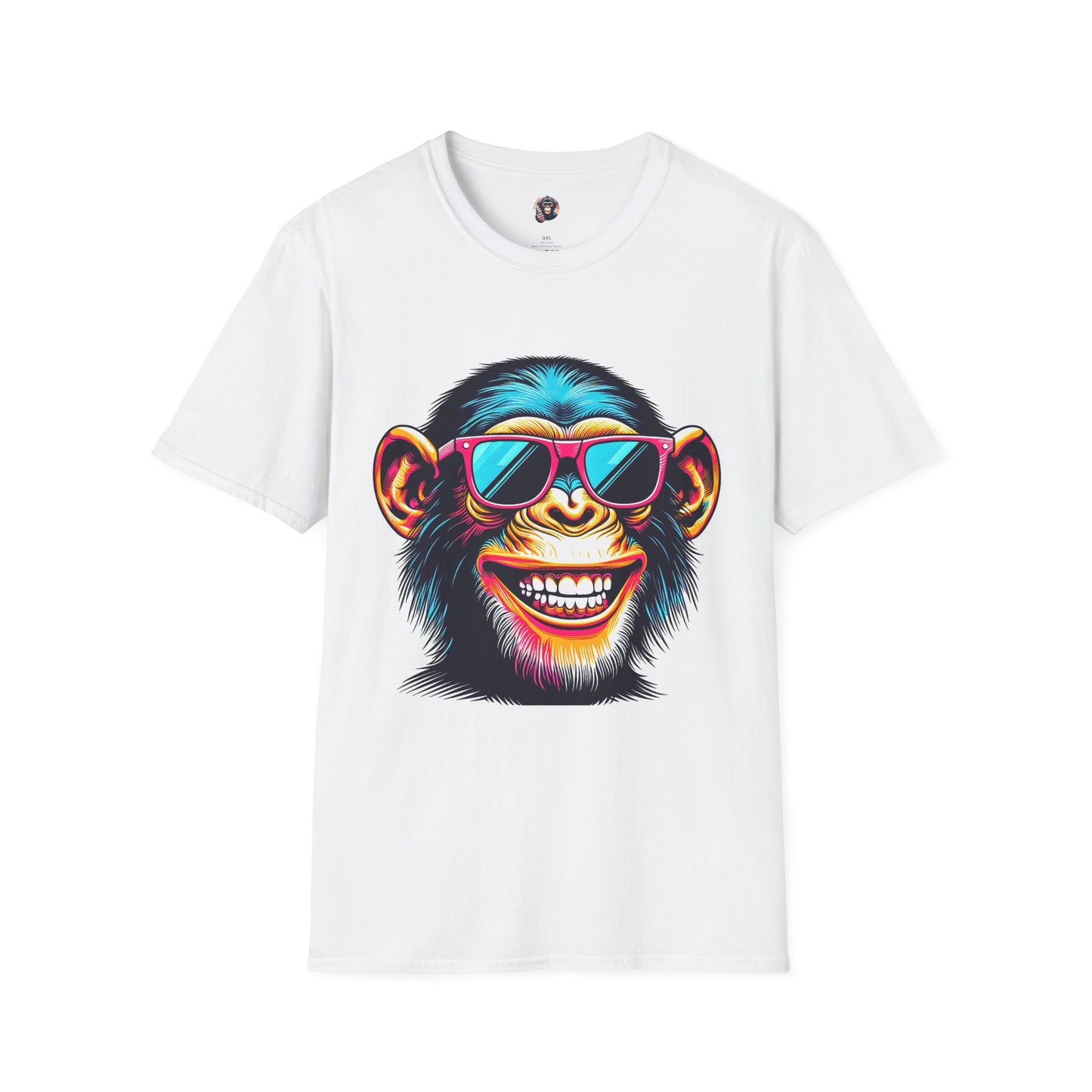 Chimp T-Shirt Printify XS White 