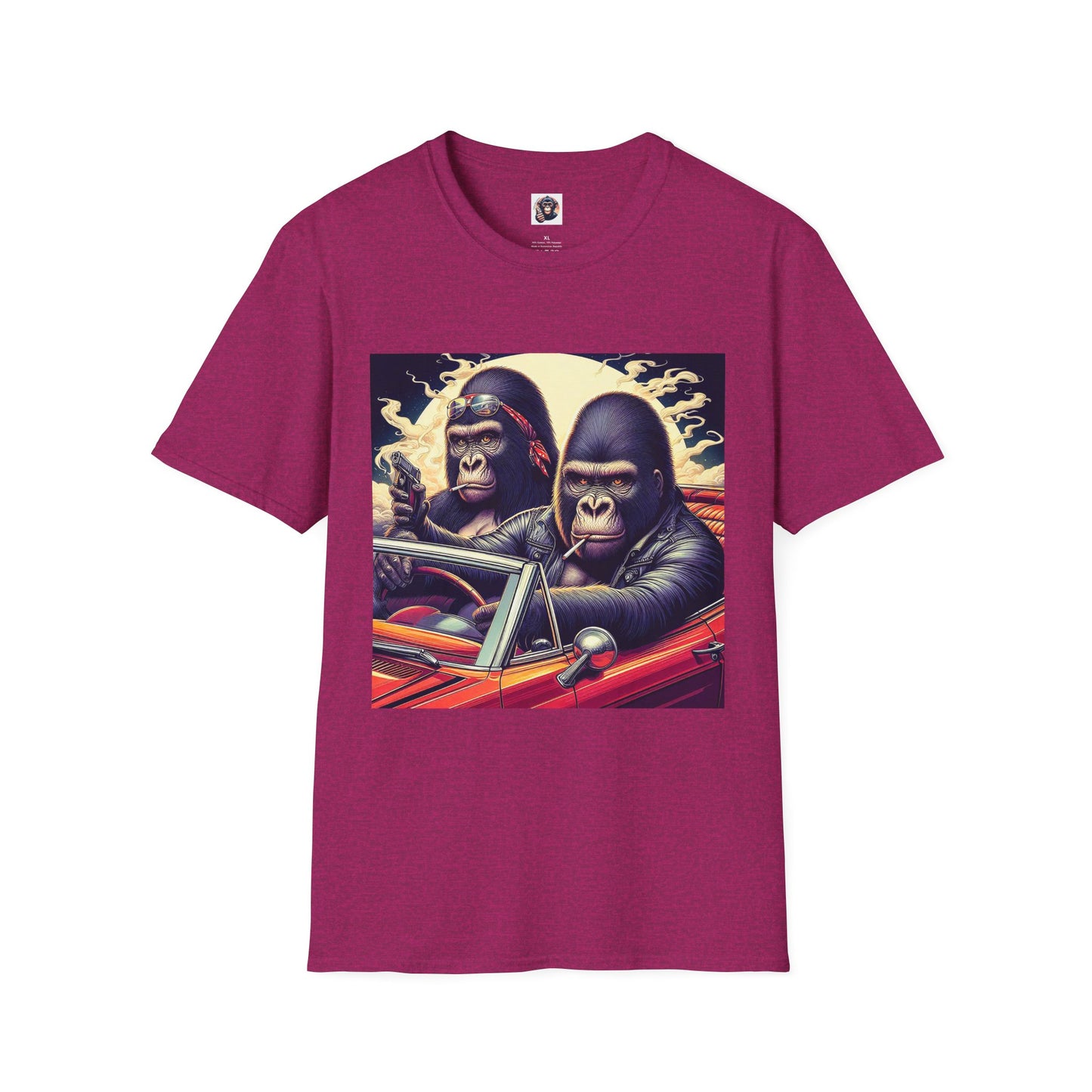 Wacky Gorilla T-Shirt Printify S Antique Heliconia 