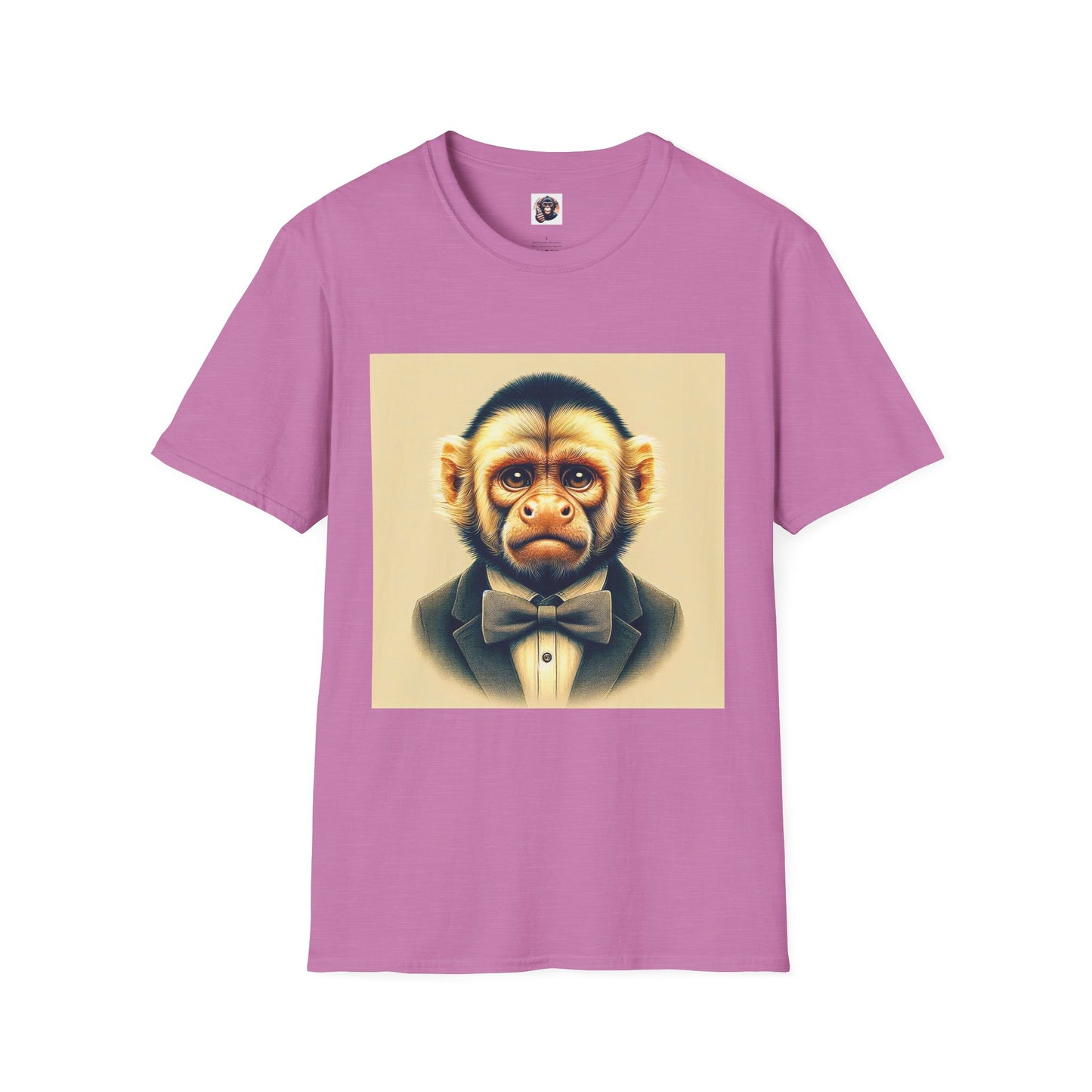 Copy of Capuchin Monkey T-Shirt Printify S Heather Radiant Orchid 