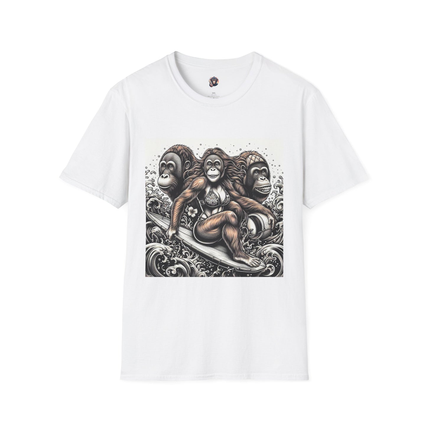 Orangutans T-Shirt Printify S White 