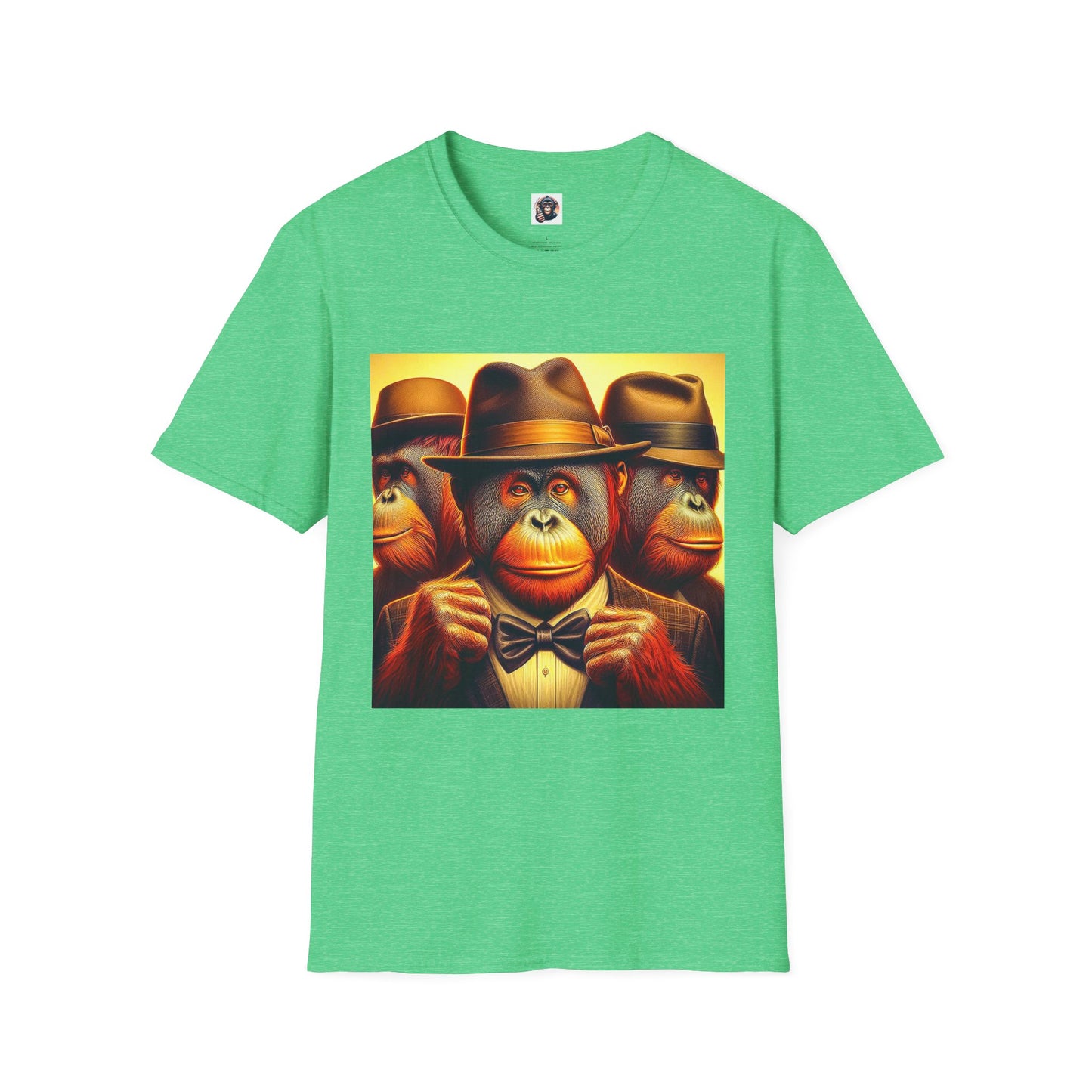 Orangutans T-Shirt Printify S Heather Irish Green 