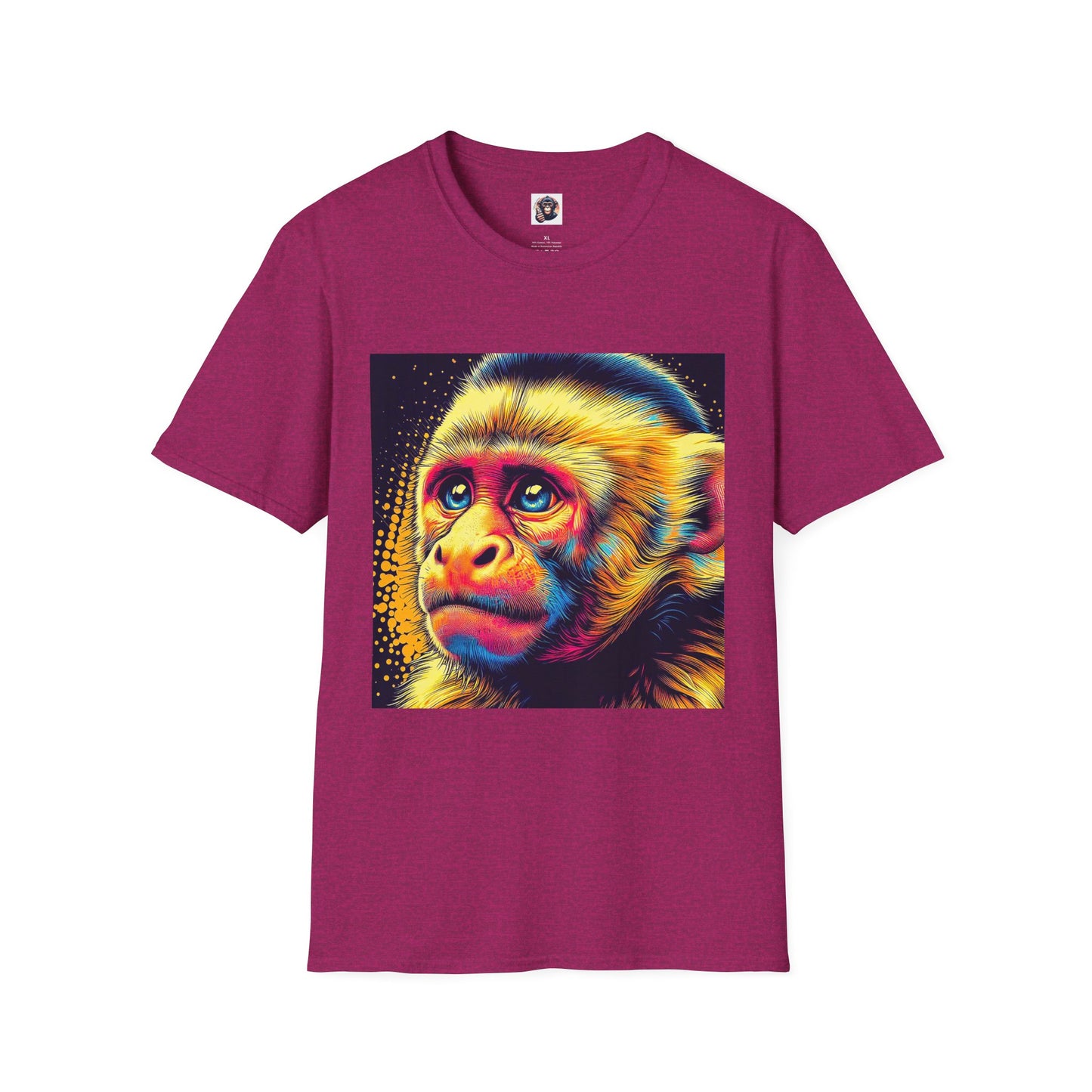 Capuchin Monkey T-Shirt Printify S Antique Heliconia 