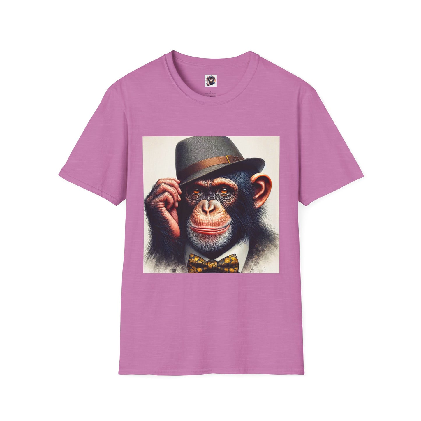 Chimp T-Shirt Printify S Heather Radiant Orchid 