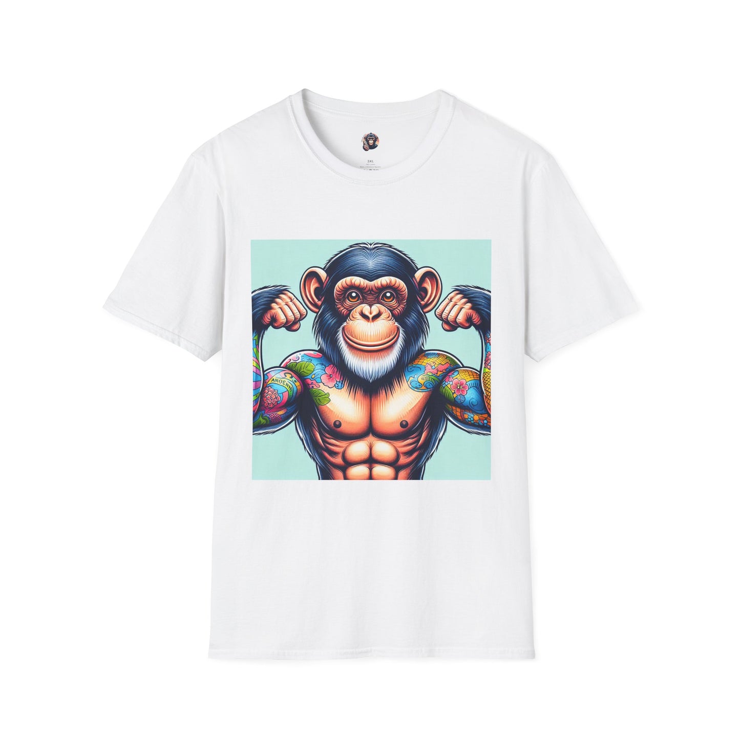 Chimp T-Shirt Printify S White 