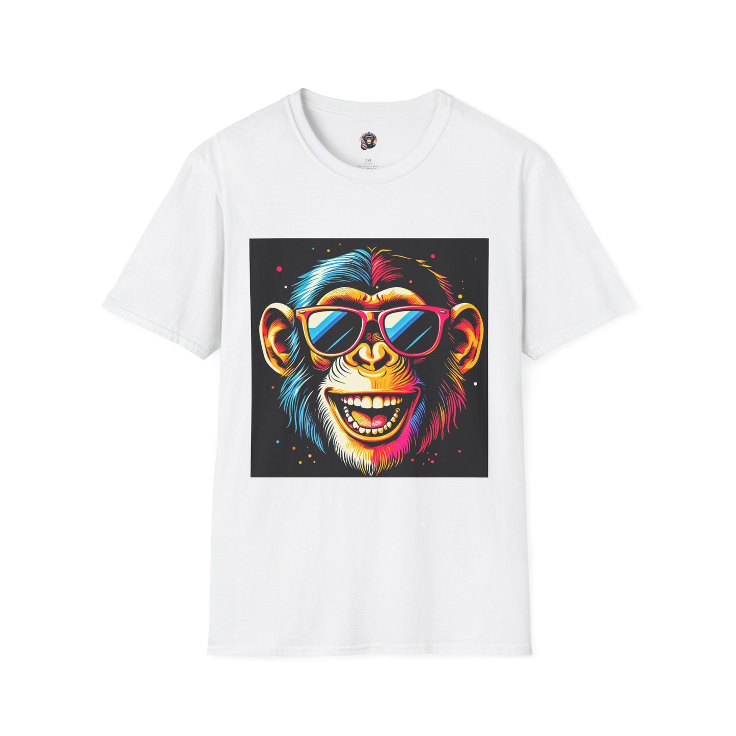 Chimp T-Shirt Printify S White 