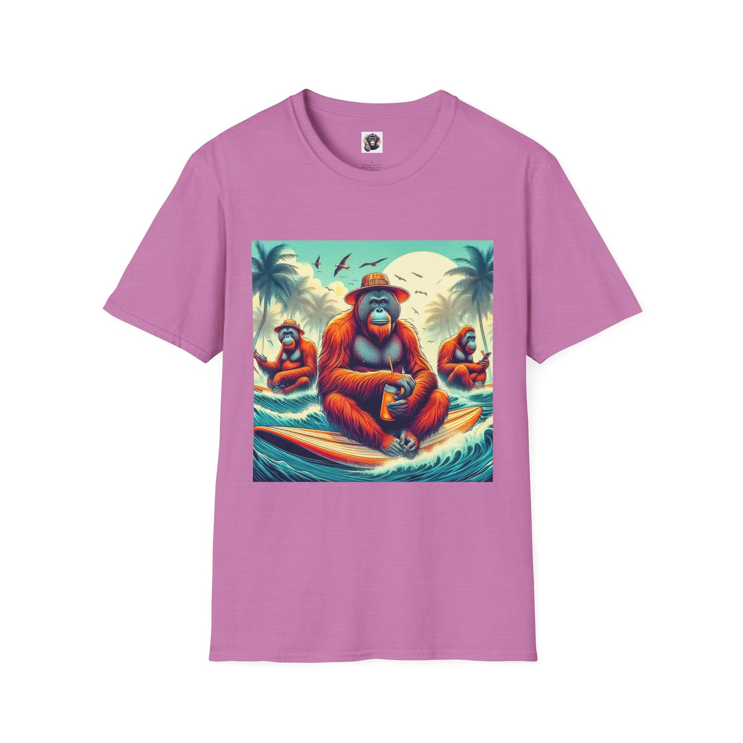 Orangutans T-Shirt Printify S Heather Radiant Orchid 