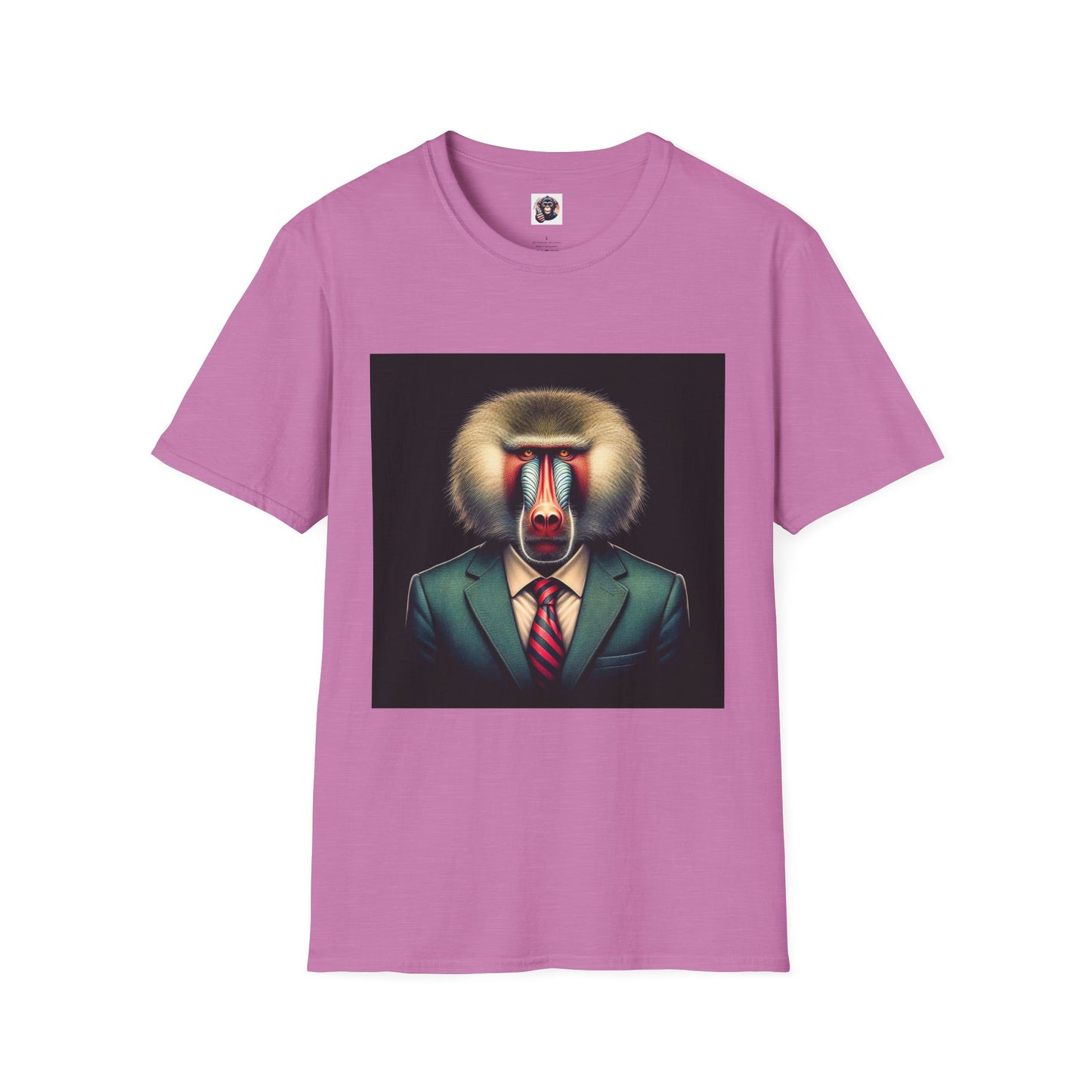 Baboon business professionals T-Shirt Printify S Heather Radiant Orchid