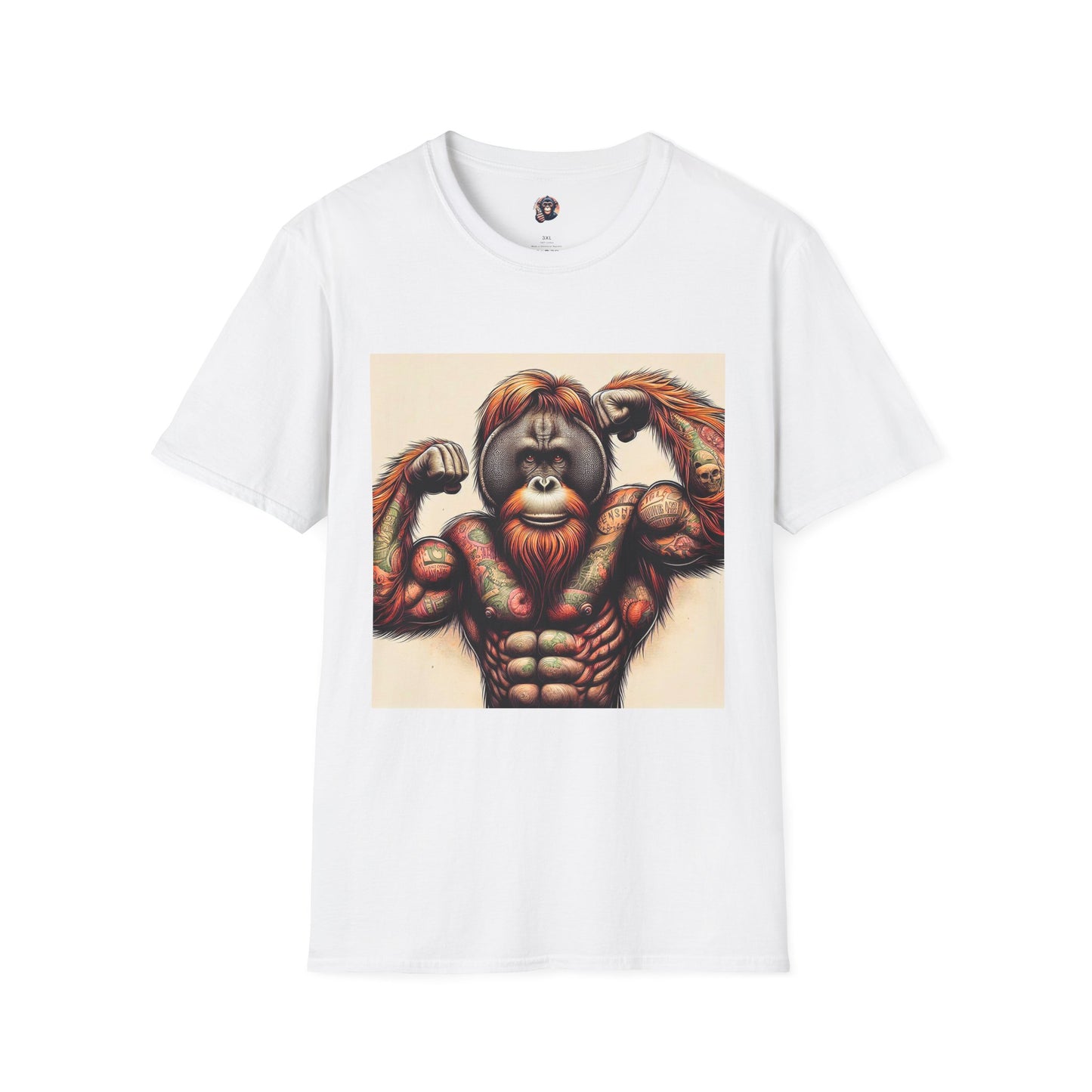 Orangutans T-Shirt Printify S White 