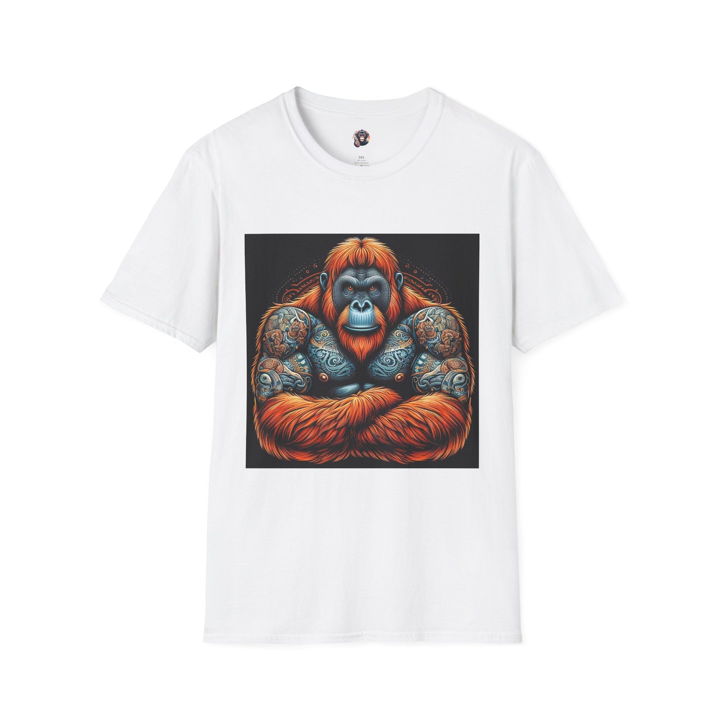 Orangutans muscles T-Shirt Printify S White