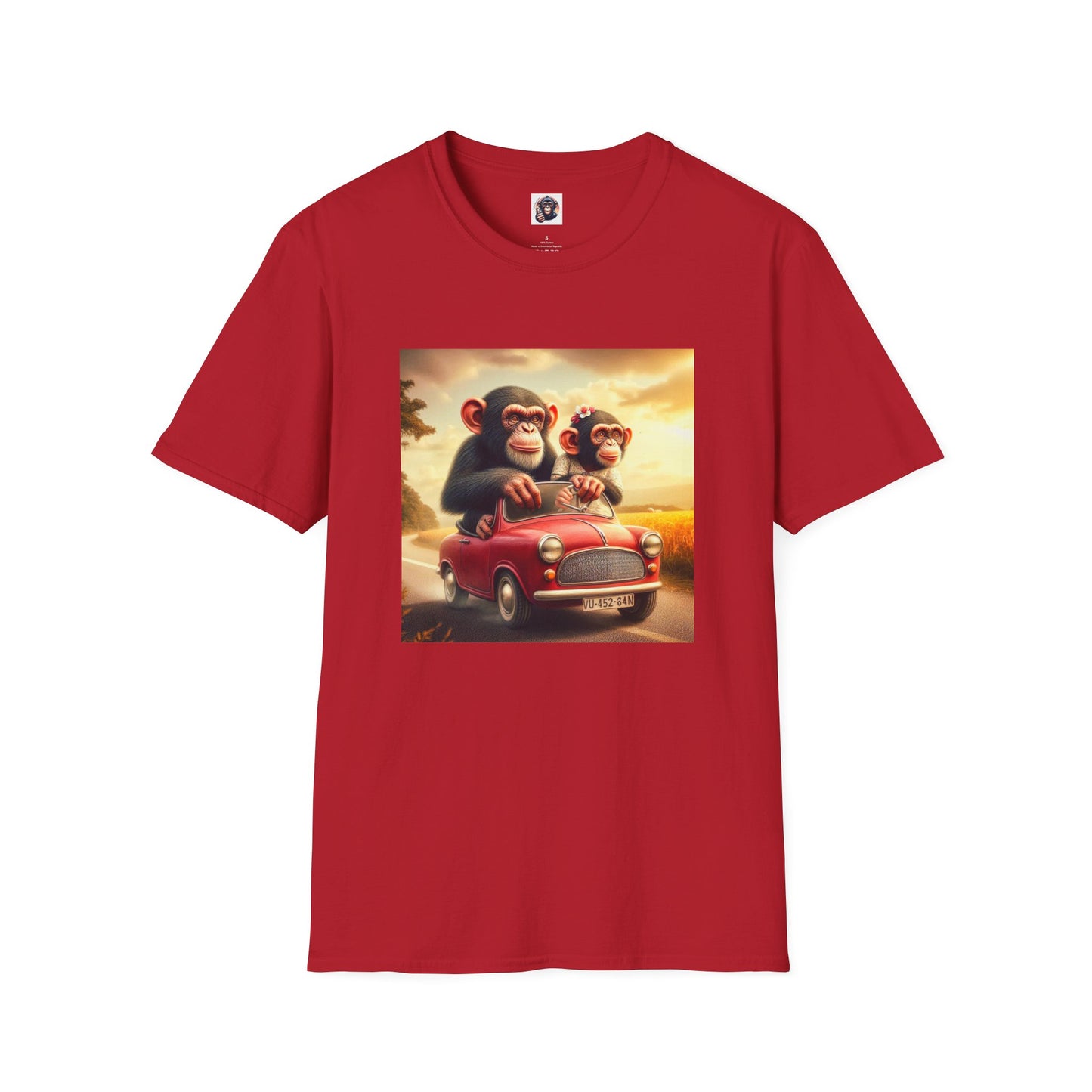 Wacky Chimp T-Shirt Printify S Cherry Red 