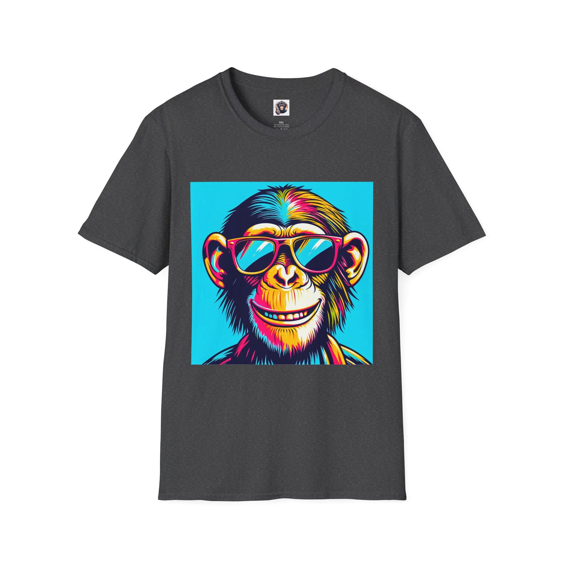 Chimp T-Shirt Printify XS Dark Heather 