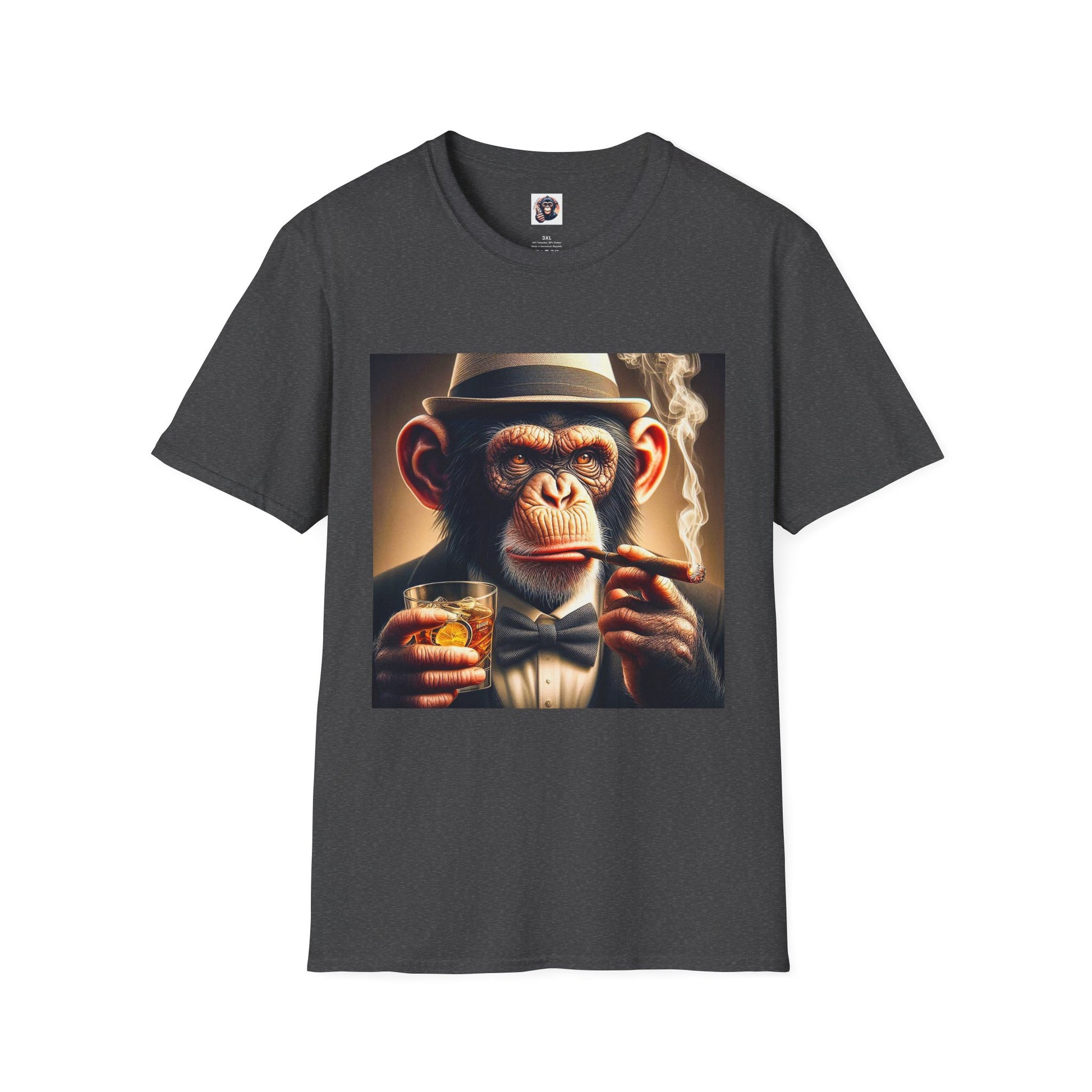 Chimp T-Shirt Printify XS Dark Heather 