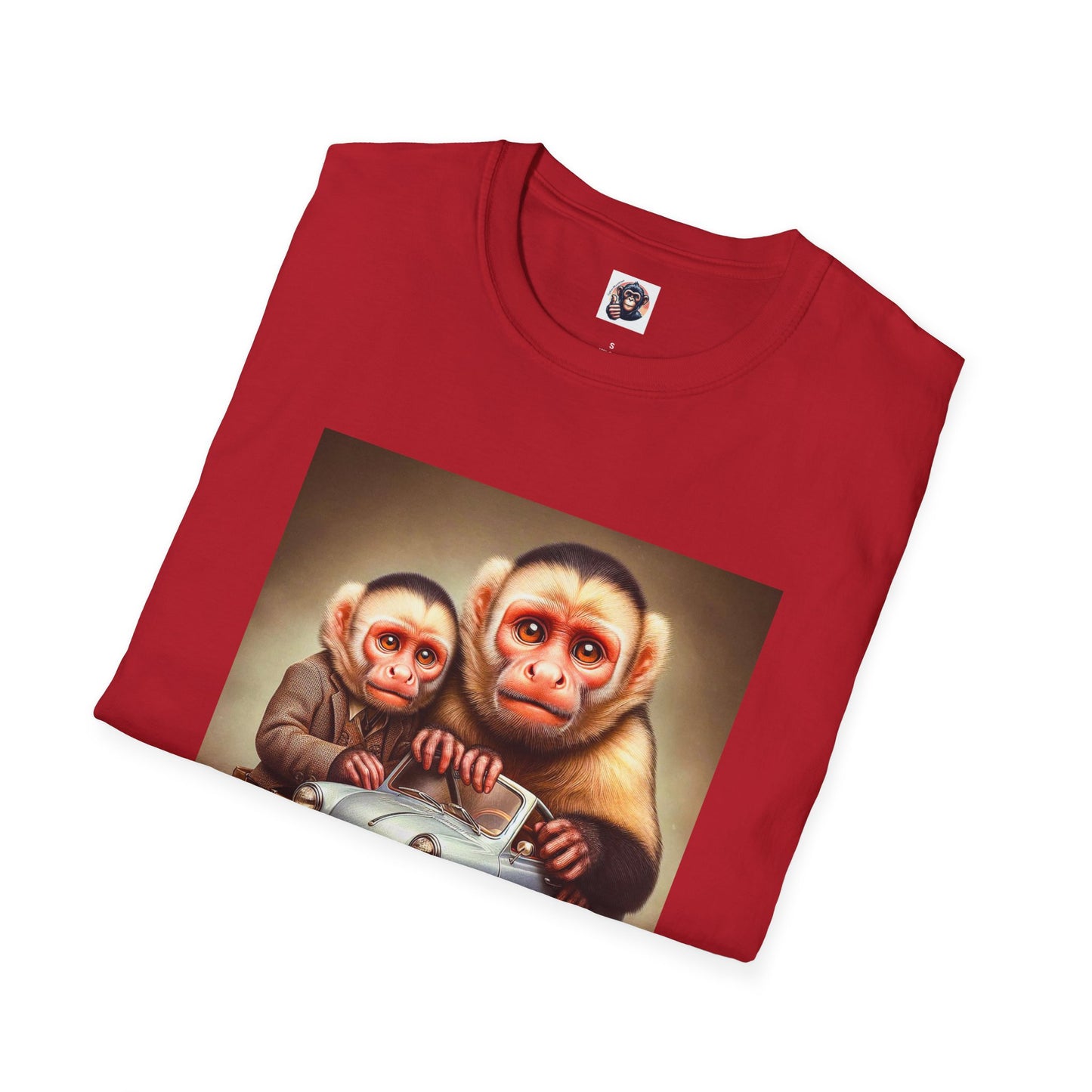 Wacky Capuchin Monkey T-Shirt Printify   