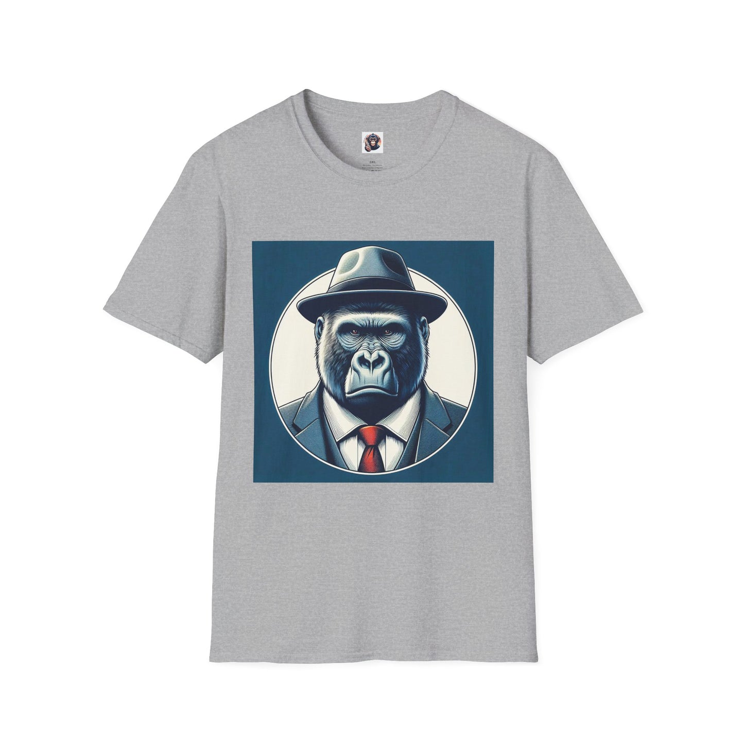 Gorilla T-Shirt Printify XS Sport Grey 