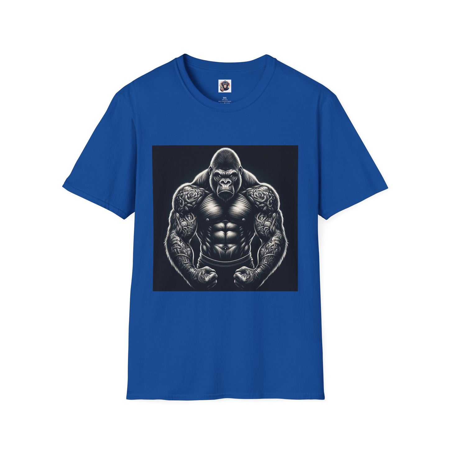 Gorilla T-Shirt Printify XS Royal 