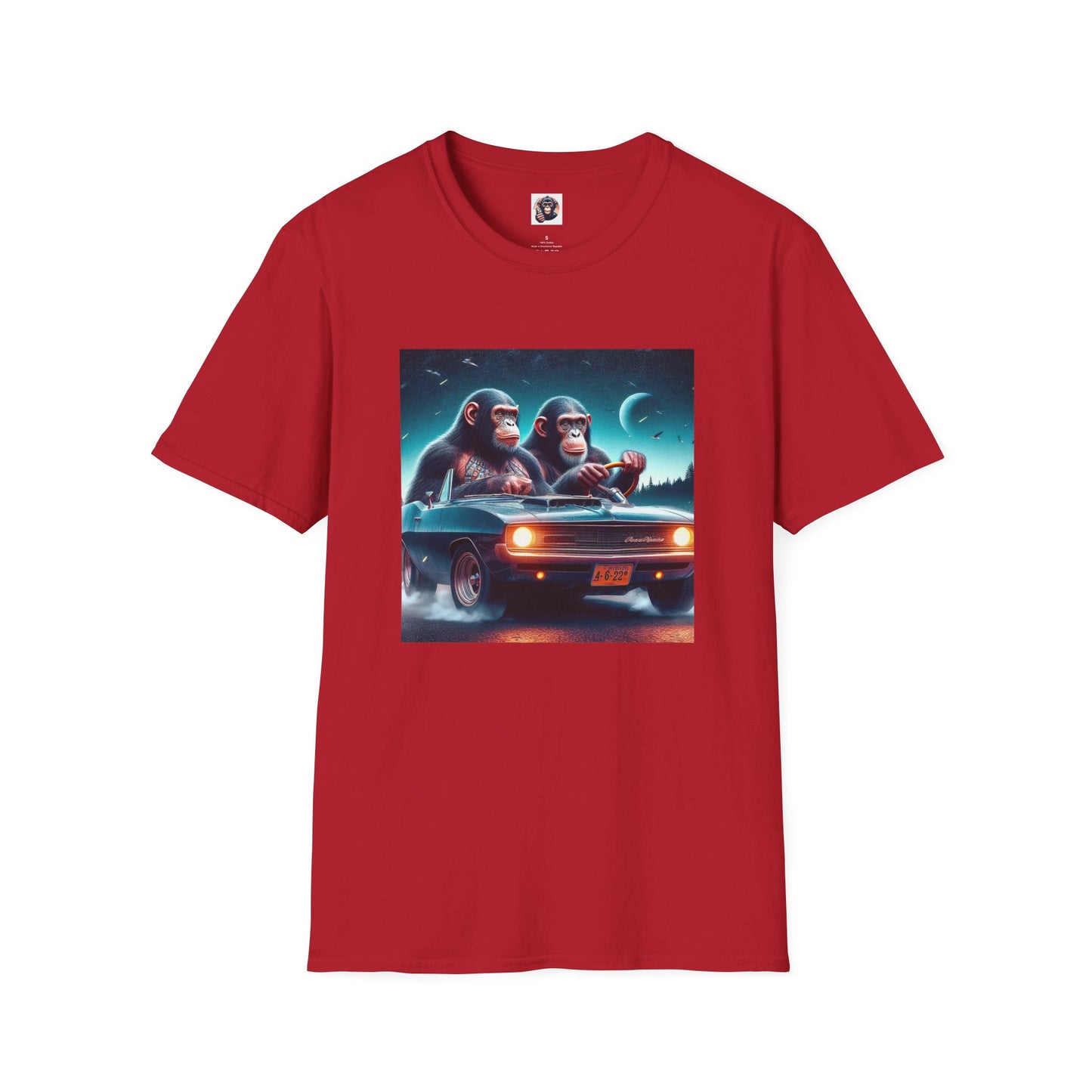 Wacky Bonobo T-Shirt Printify S Cherry Red 