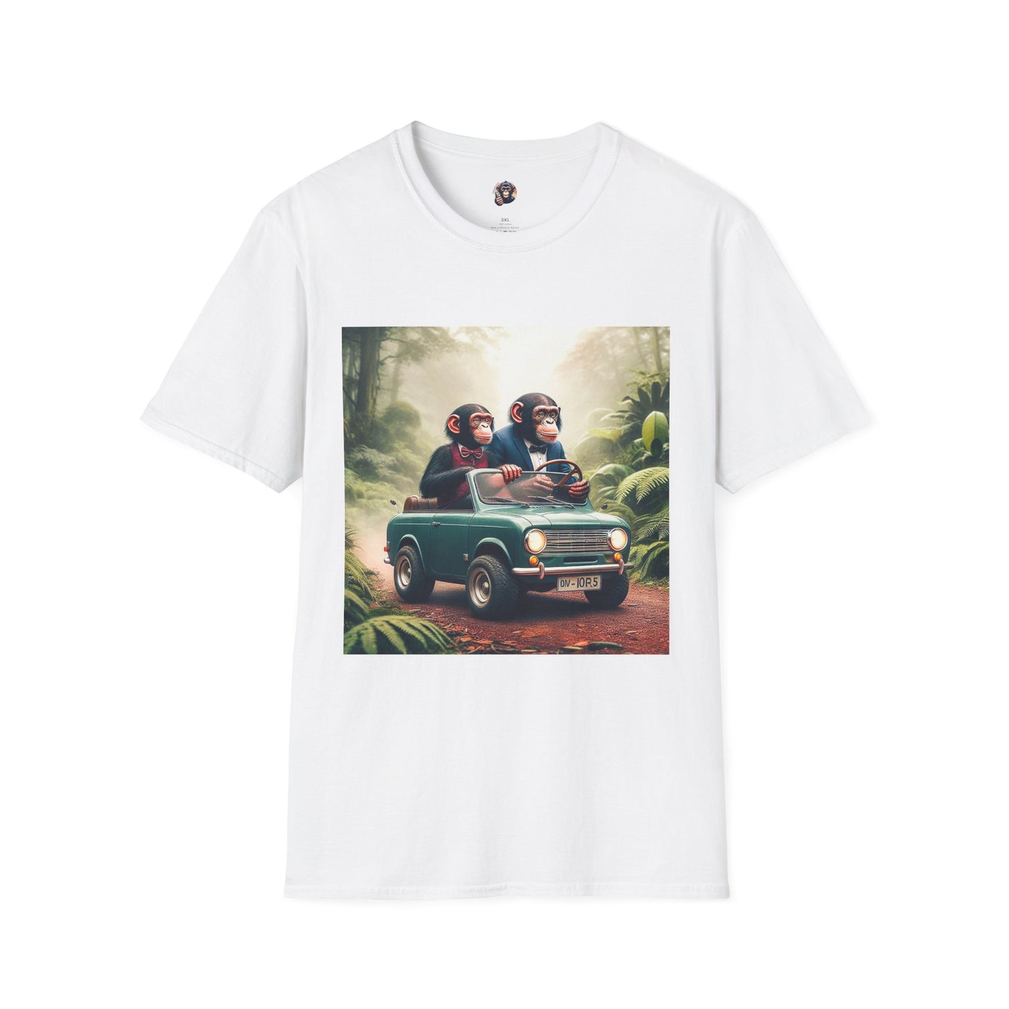 Wacky Bonobo T-Shirt Printify S White 