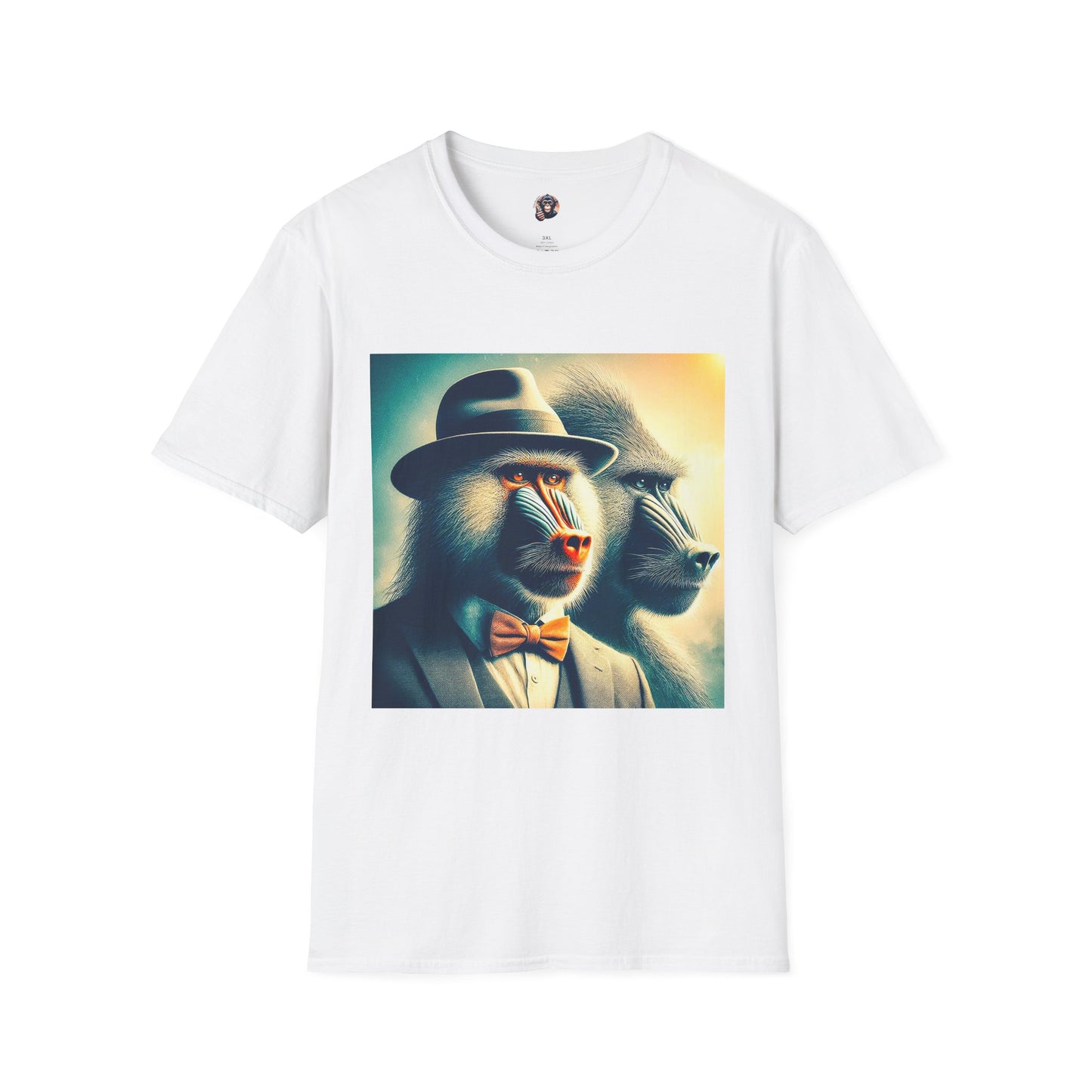 Baboon business professionals T-Shirt Printify S White