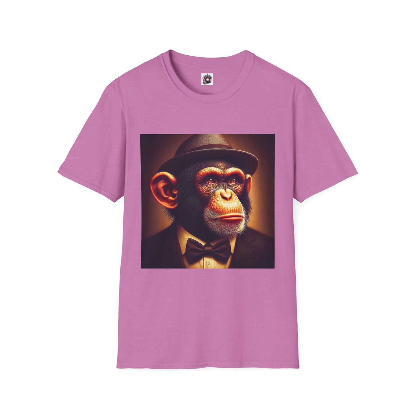 Chimp T-Shirt Printify S Heather Radiant Orchid 