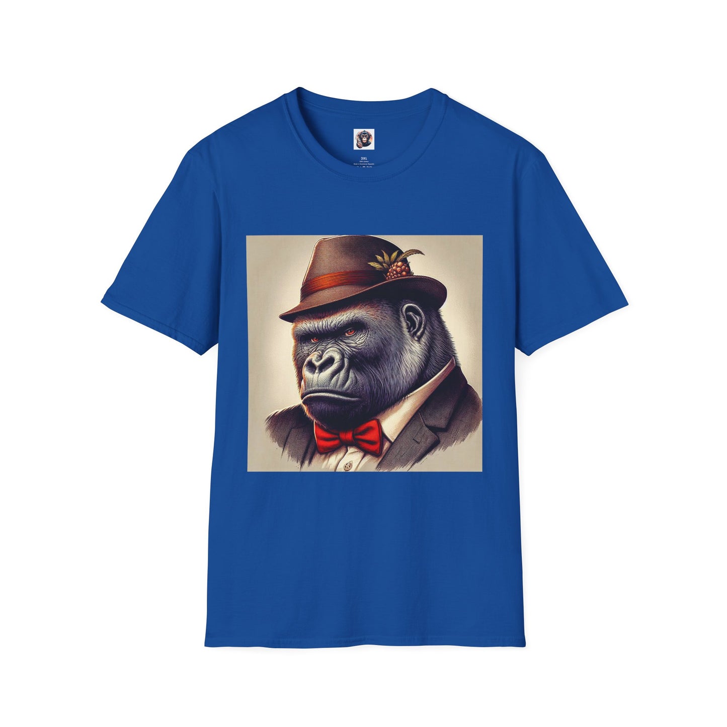 Gorilla T-Shirt Printify XS Royal 