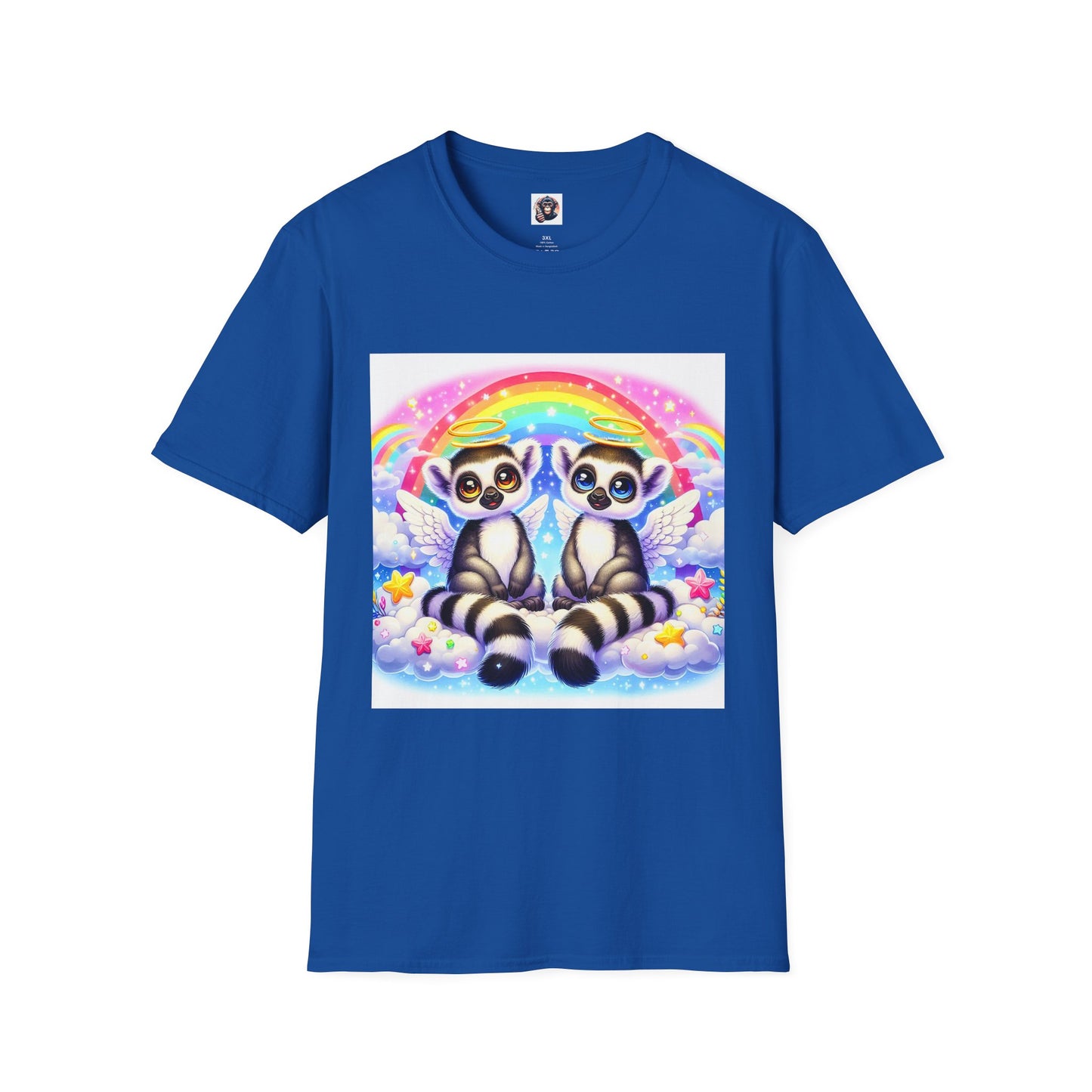 Lemurs rainbow T-Shirt Printify XS Royal