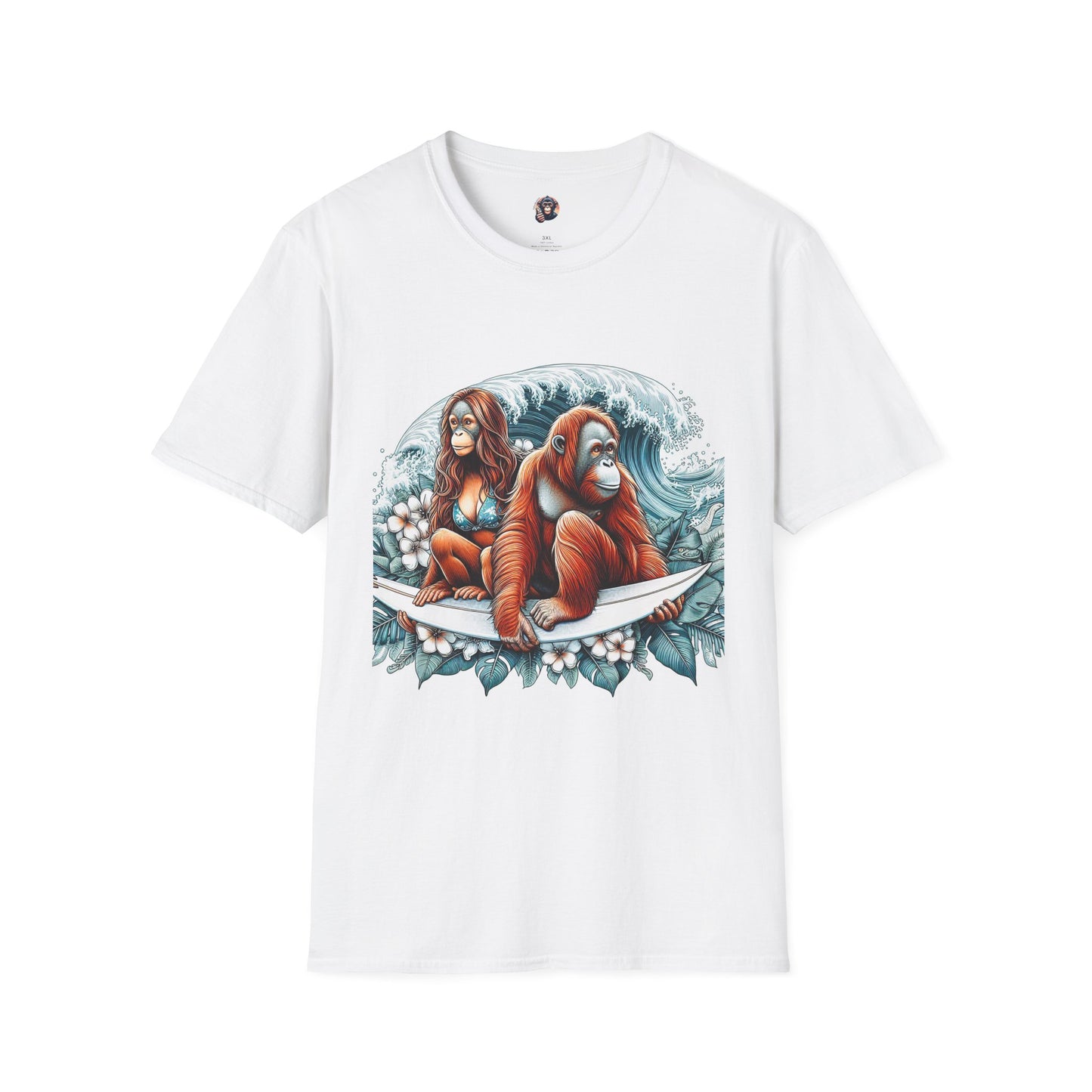 Orangutans T-Shirt Printify S White 