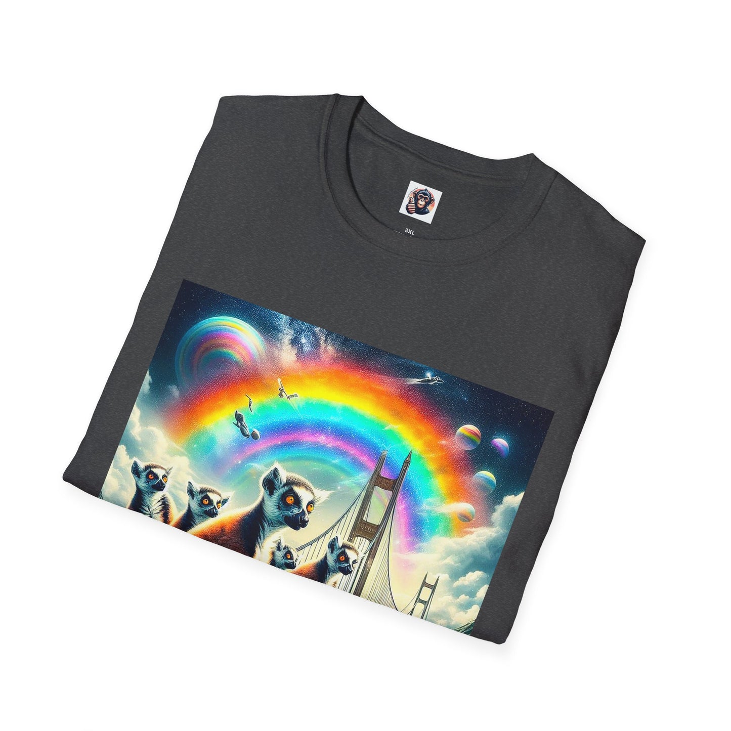 Lemurs rainbow bridge T-Shirt Printify