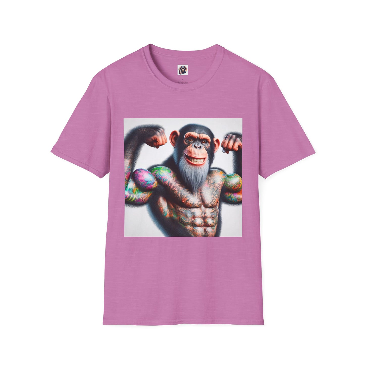 Chimp T-Shirt Printify S Heather Radiant Orchid 