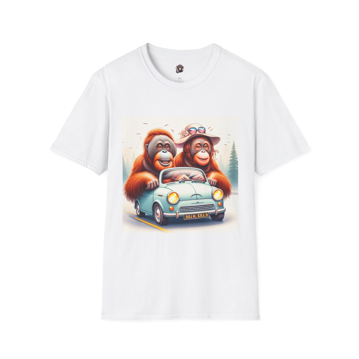 Orangutans T-Shirt Printify S White 