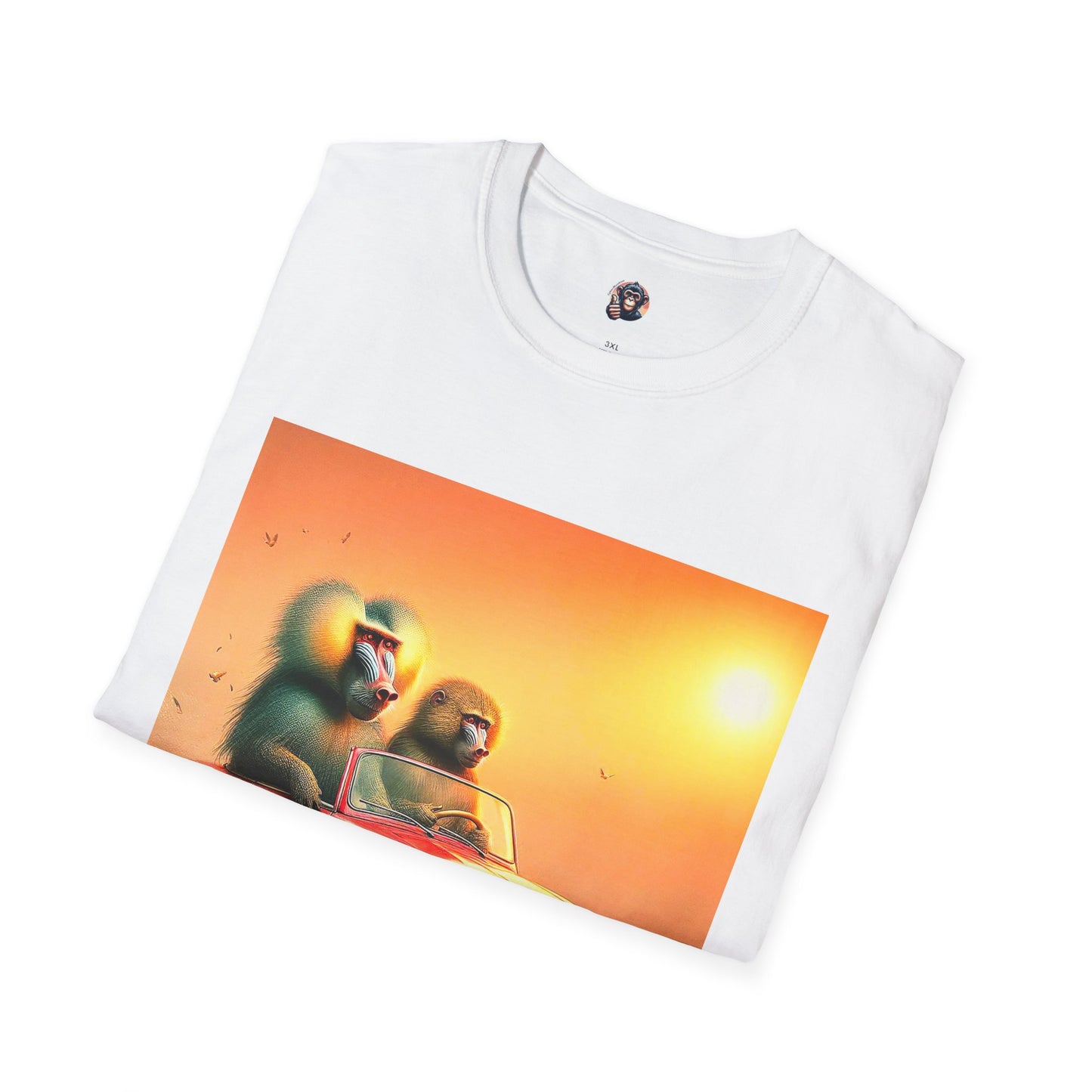 Wacky Baboon T-Shirt Printify   