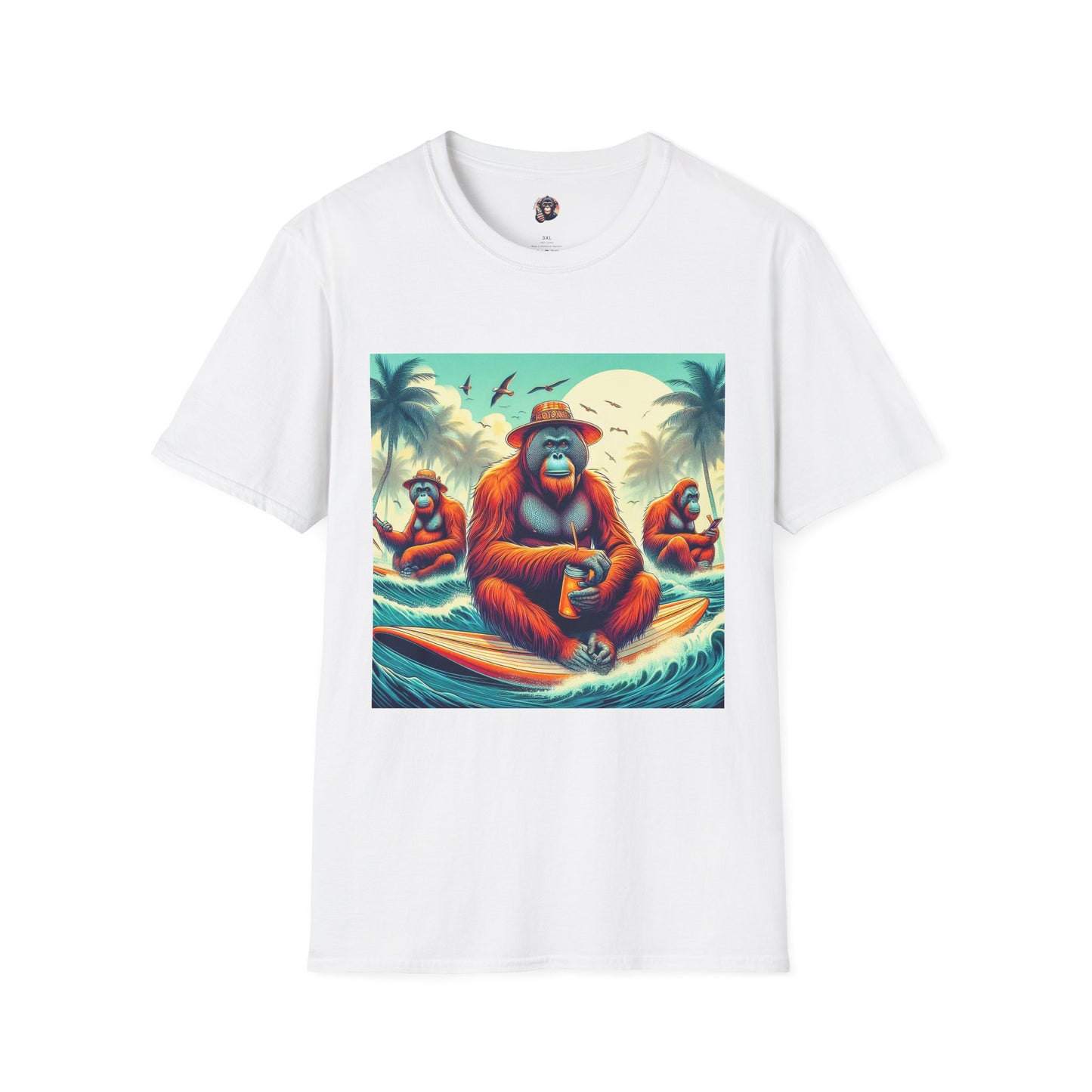 Orangutans T-Shirt Printify S White 