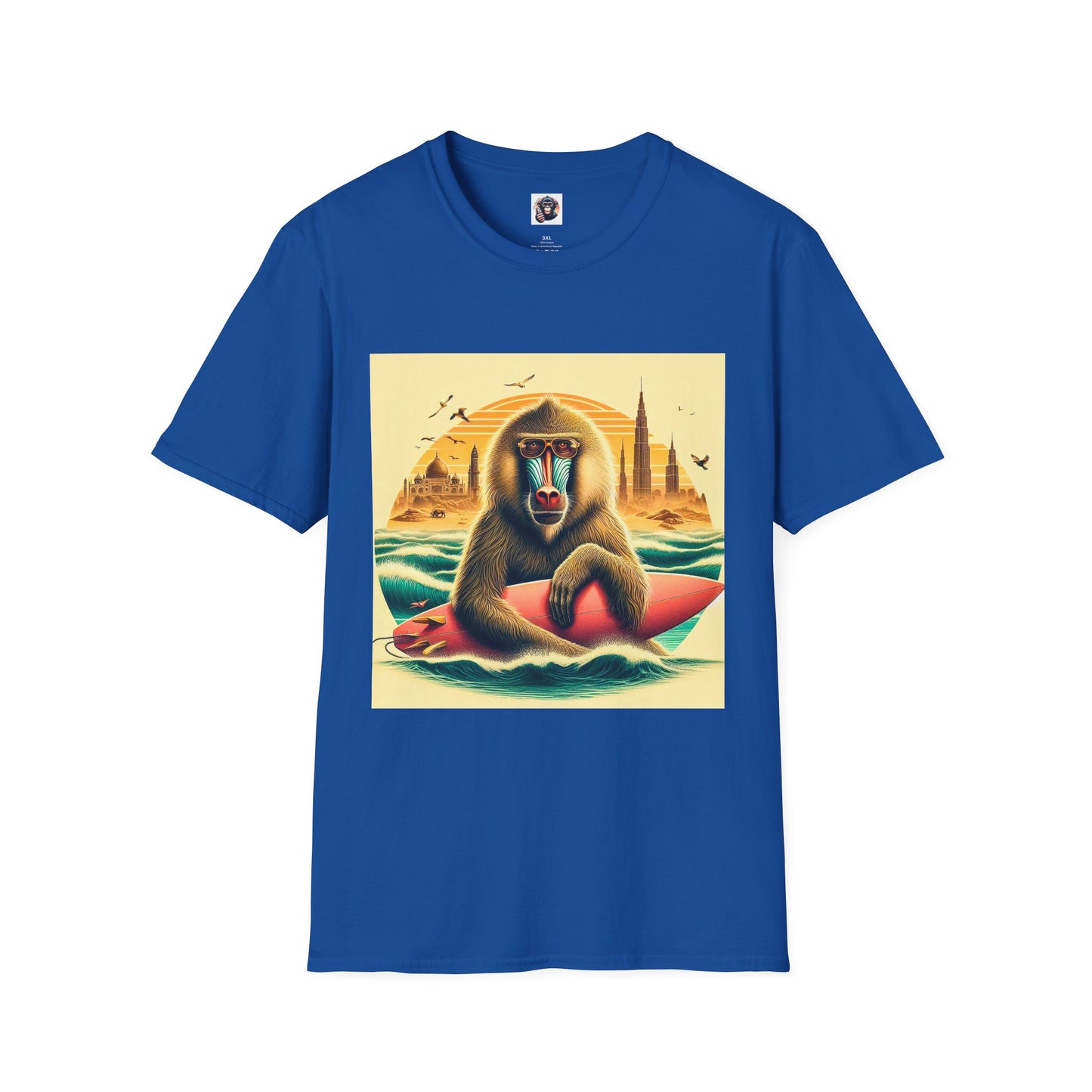 Baboon T-Shirt Printify XS Royal 