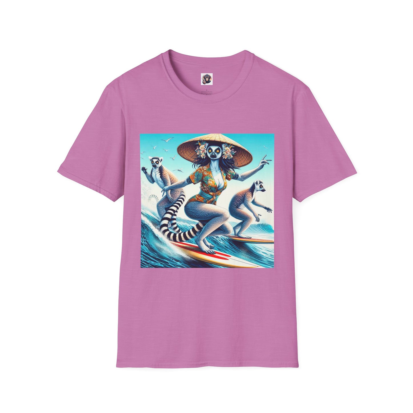 Lemurs T-Shirt Printify S Heather Radiant Orchid 