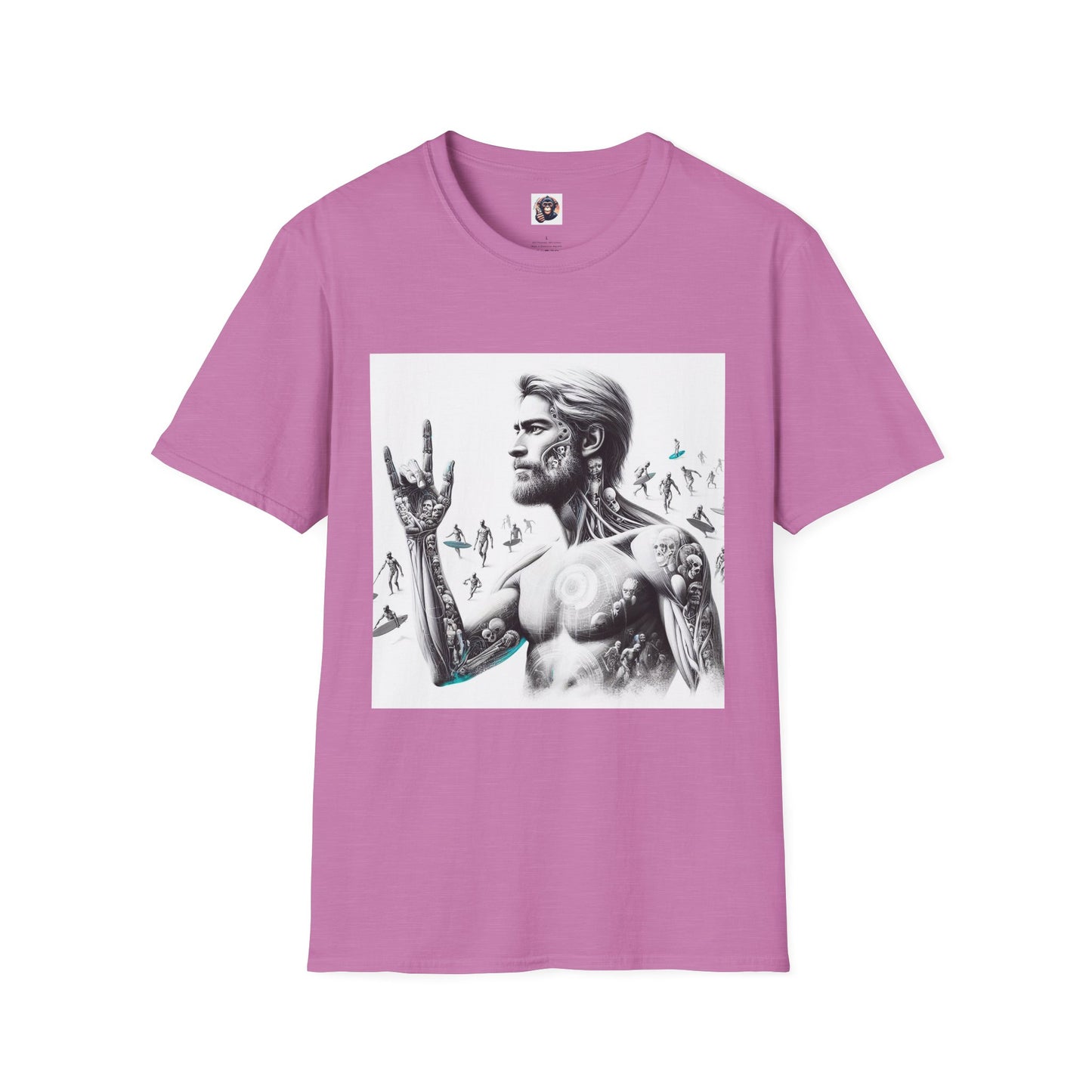 Homo Sapiens T-Shirt Printify S Heather Radiant Orchid 