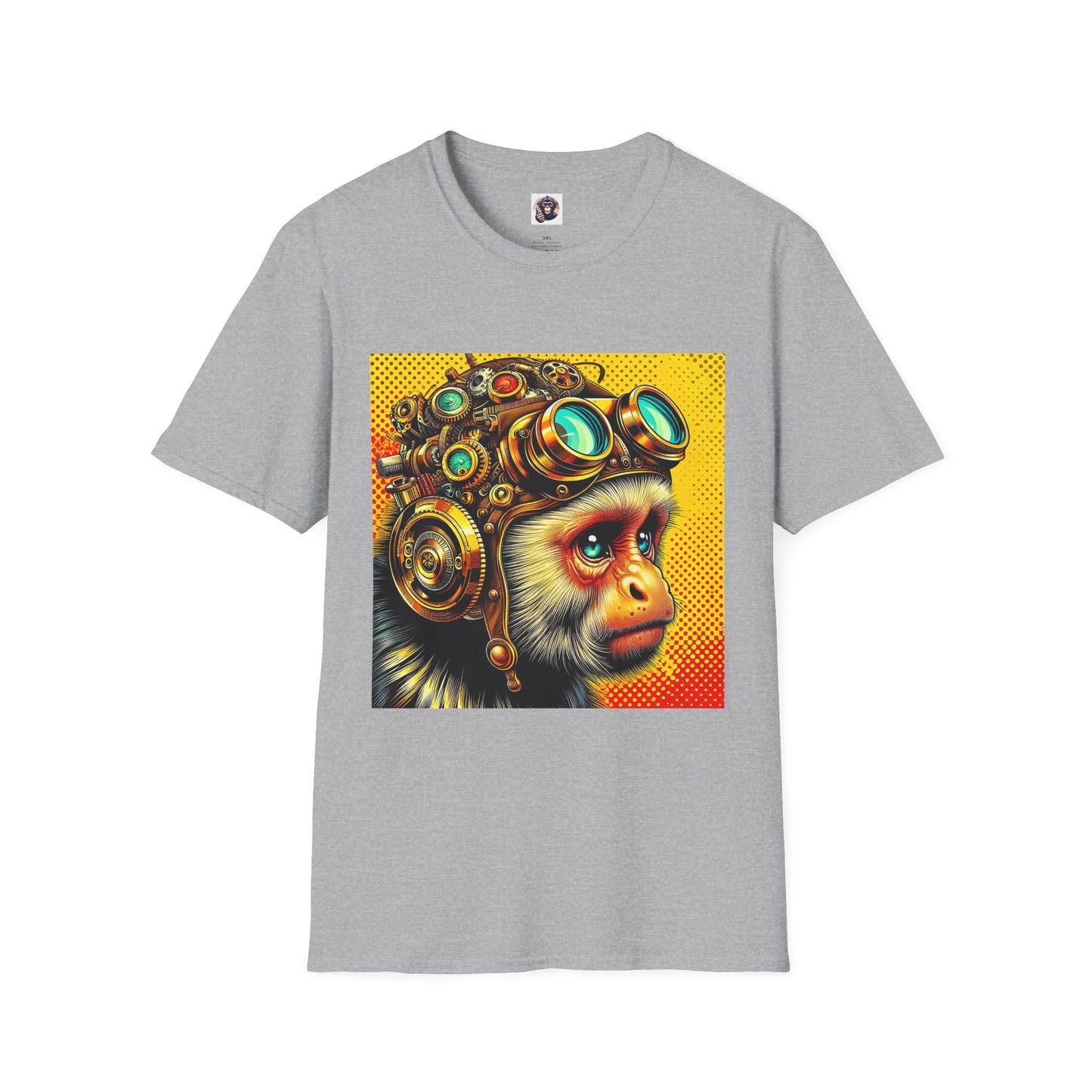 Capuchin Monkey T-Shirt Printify XS Sport Grey 