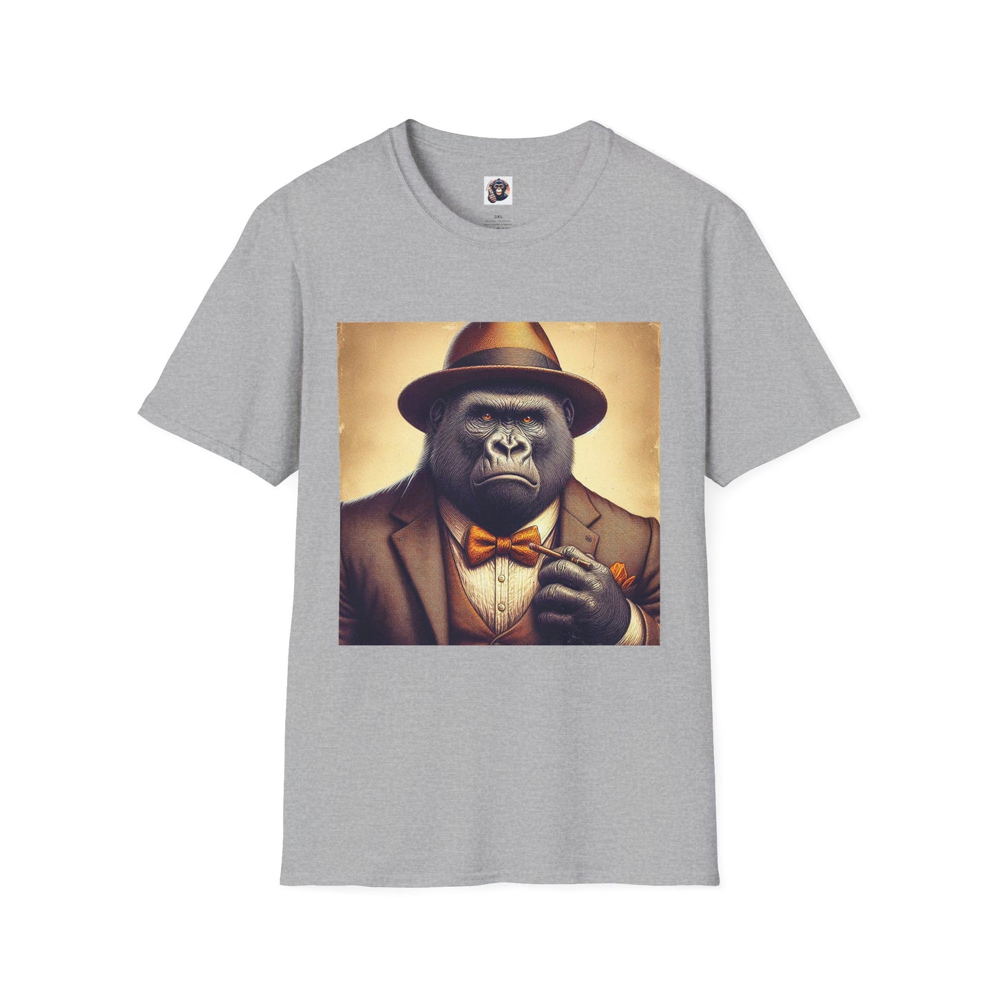 Gorilla T-Shirt Printify XS Sport Grey 