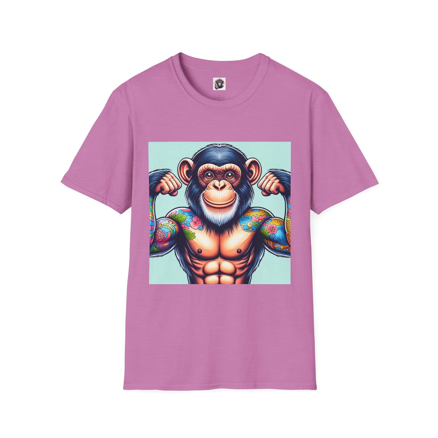 Chimp T-Shirt Printify S Heather Radiant Orchid 