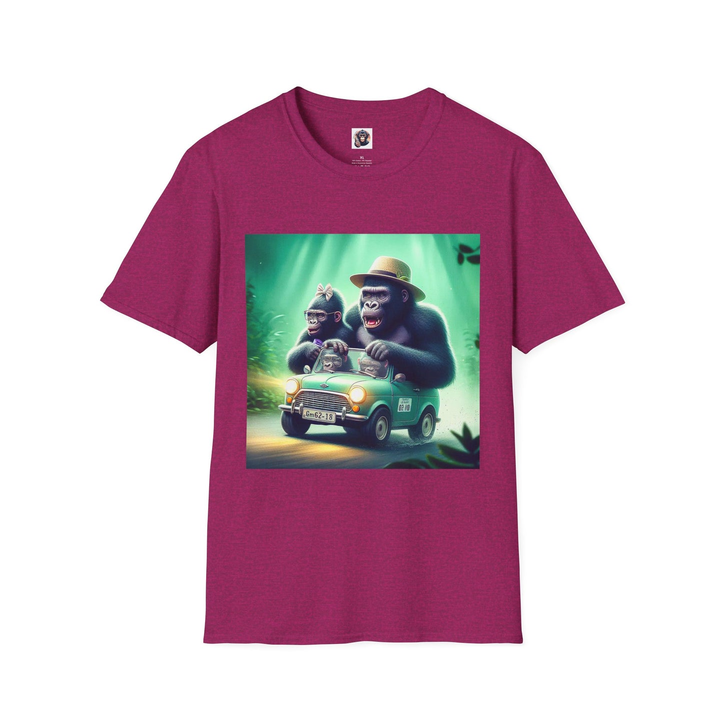 Wacky Gorilla T-Shirt Printify S Antique Heliconia 