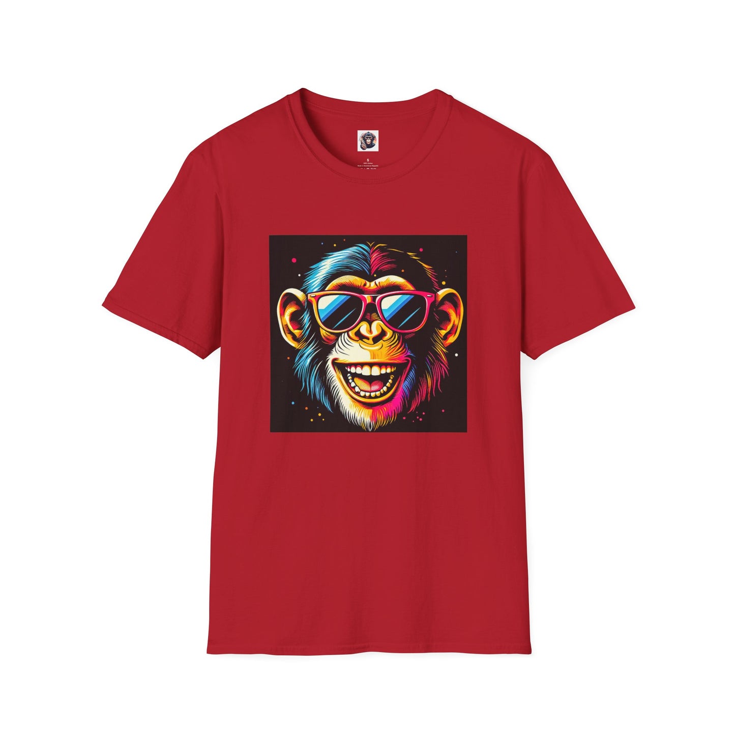 Chimp T-Shirt Printify S Cherry Red 