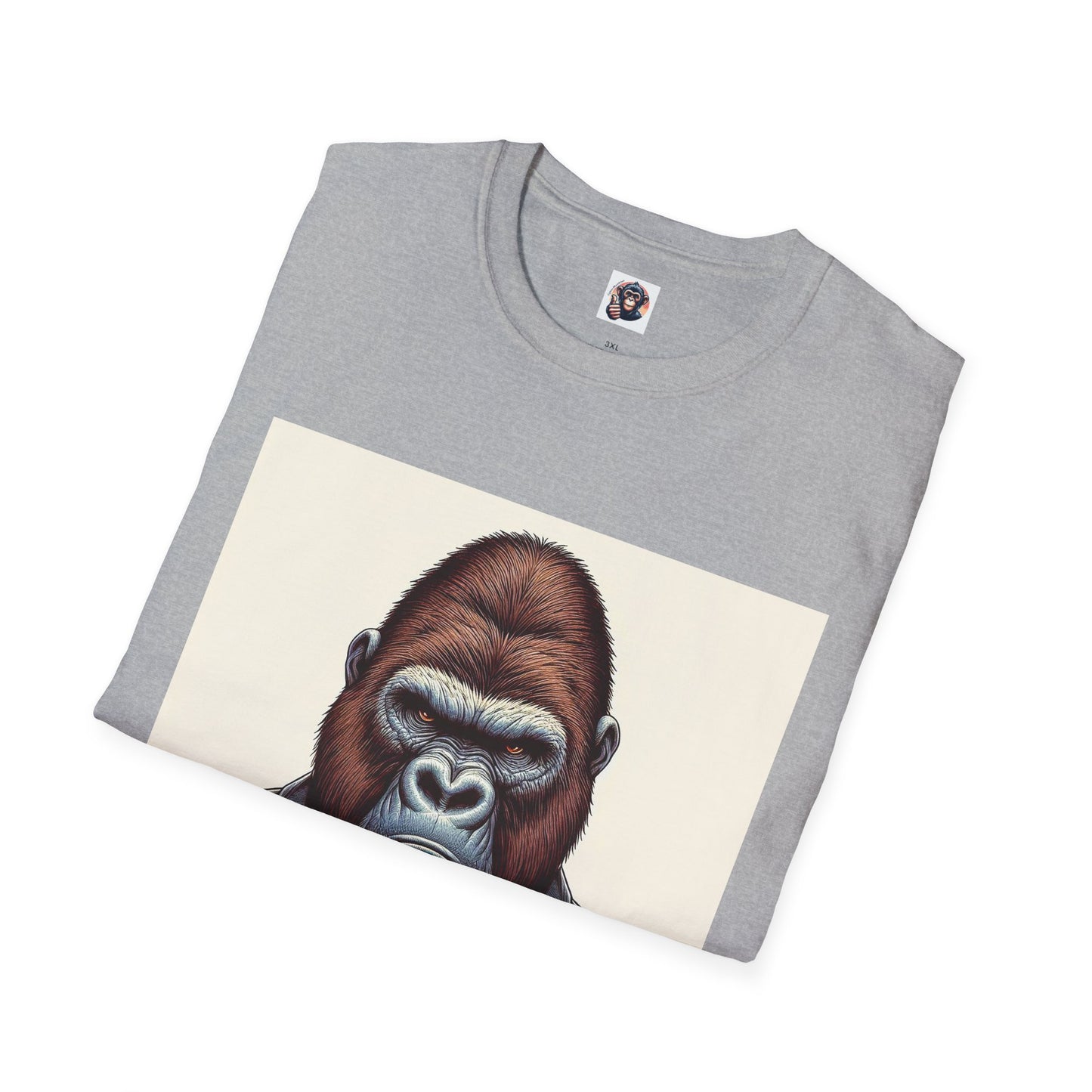 Gorilla T-Shirt Printify   